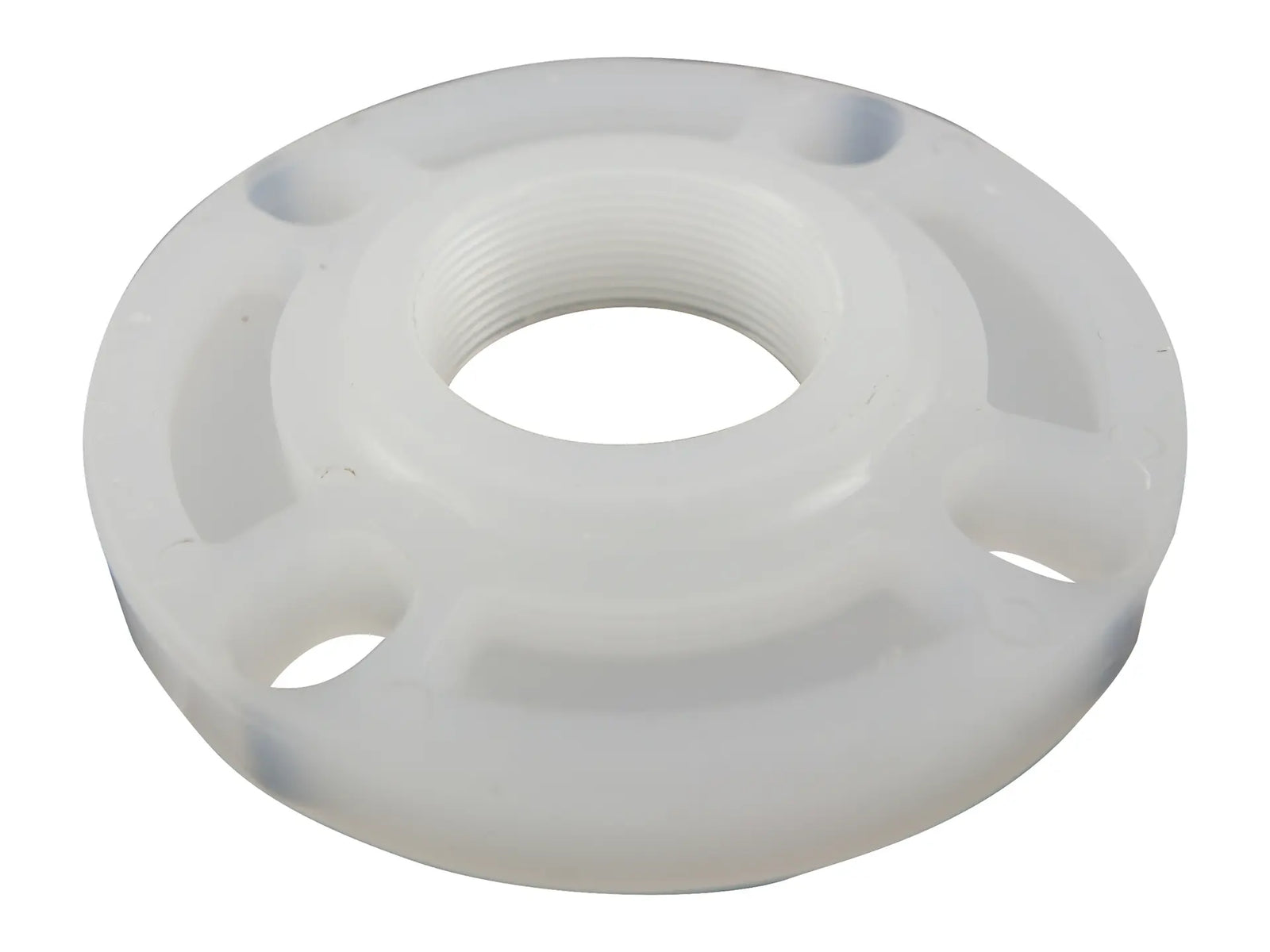 NIBCO CN06850, 2in. Thread Flange Chem-Pure Natural PP Sch 80, One Piece Webbed Design