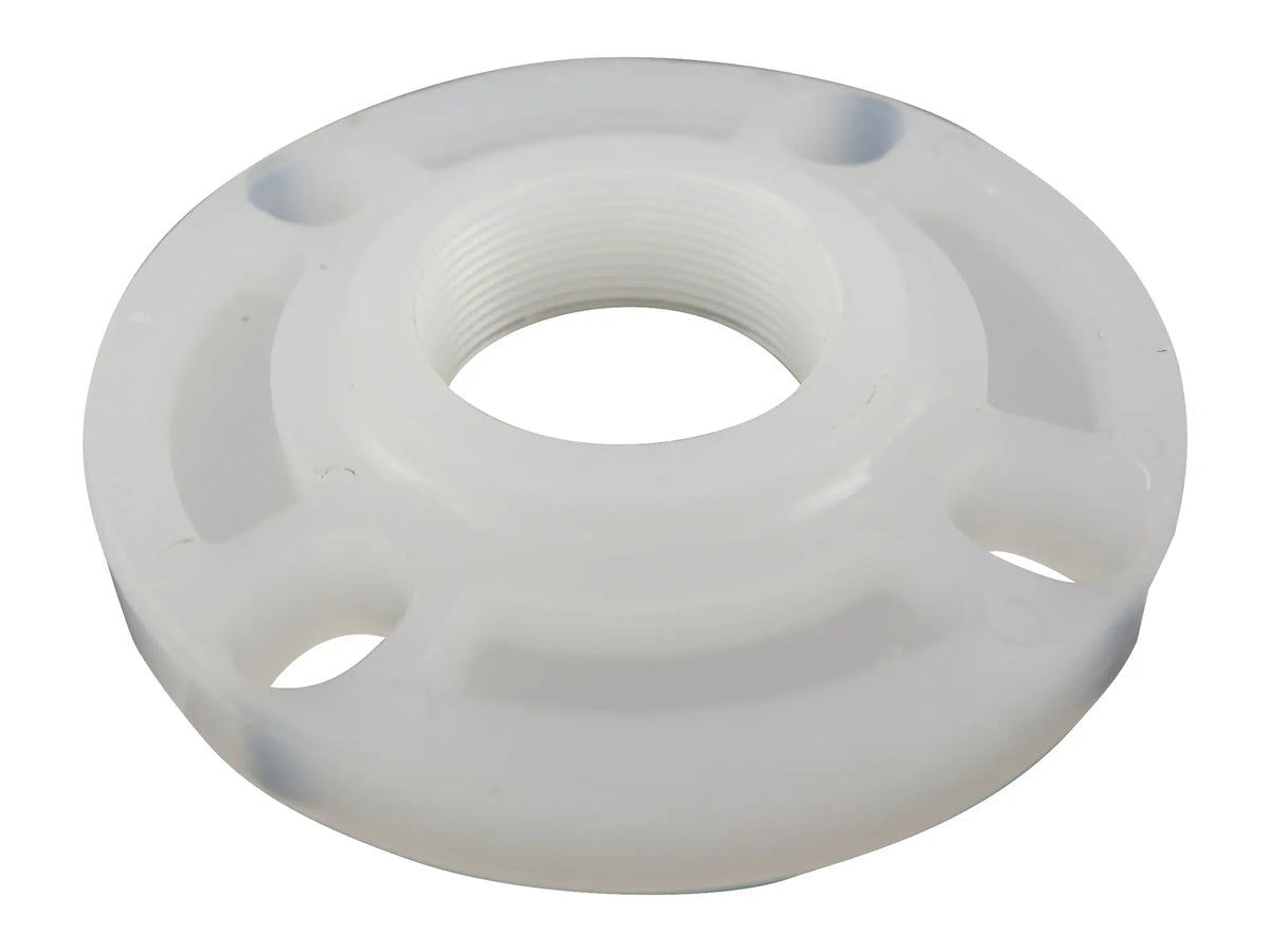 NIBCO CN06900, 3in. Thread Flange Chem-Pure Natural PP Sch 80, One Piece Webbed Design