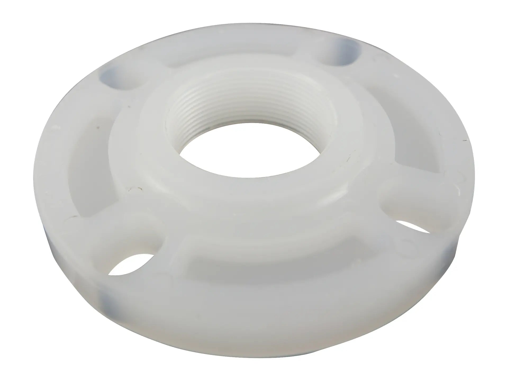 NIBCO CN06950, 4in. Thread Flange Chem-Pure Natural PP Sch 80, One Piece Webbed Design