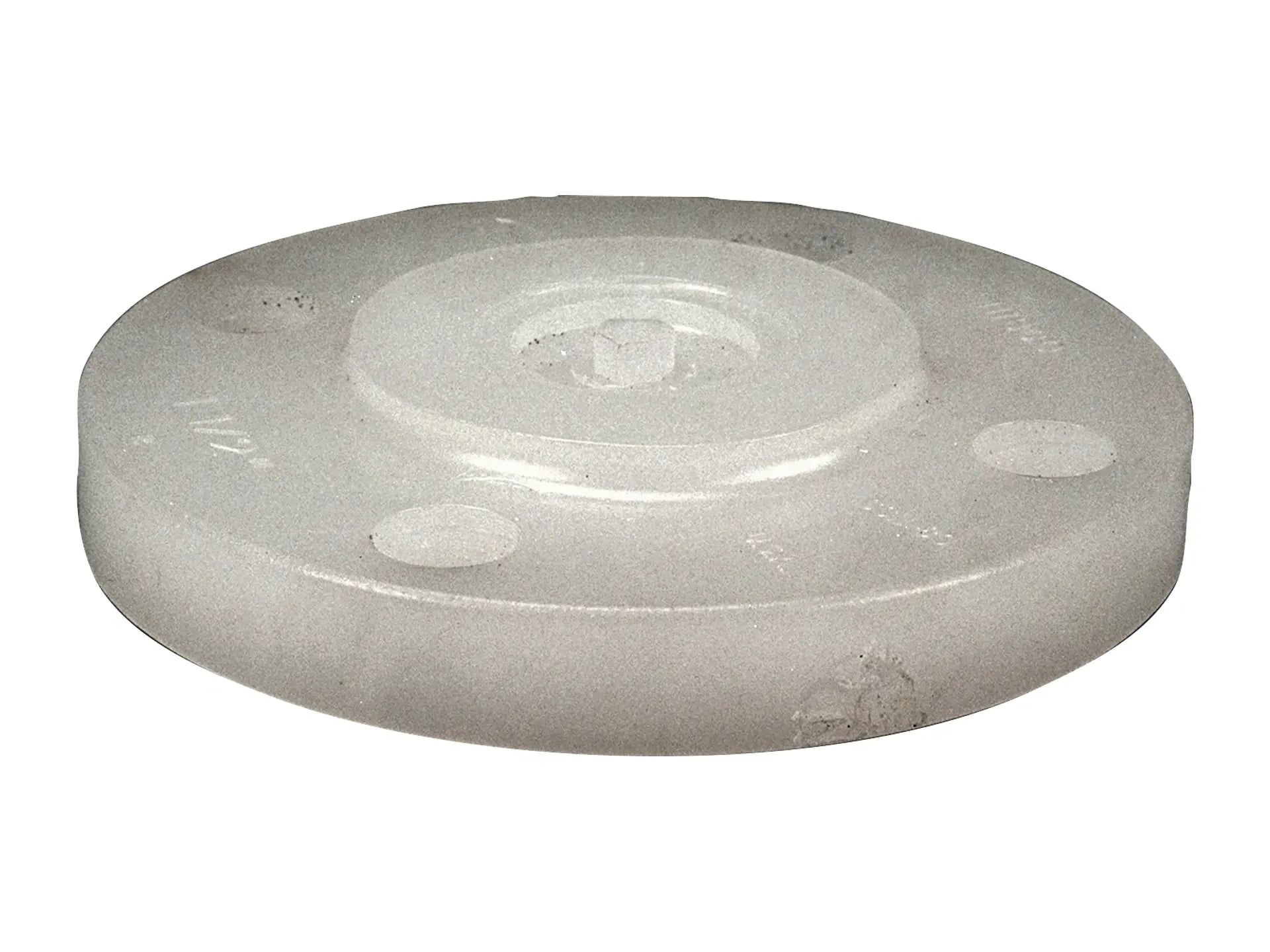NIBCO CN07400, 1/2in. Blind Flange Chem-Pure Natural PP Sch 80, One Piece Solid Design