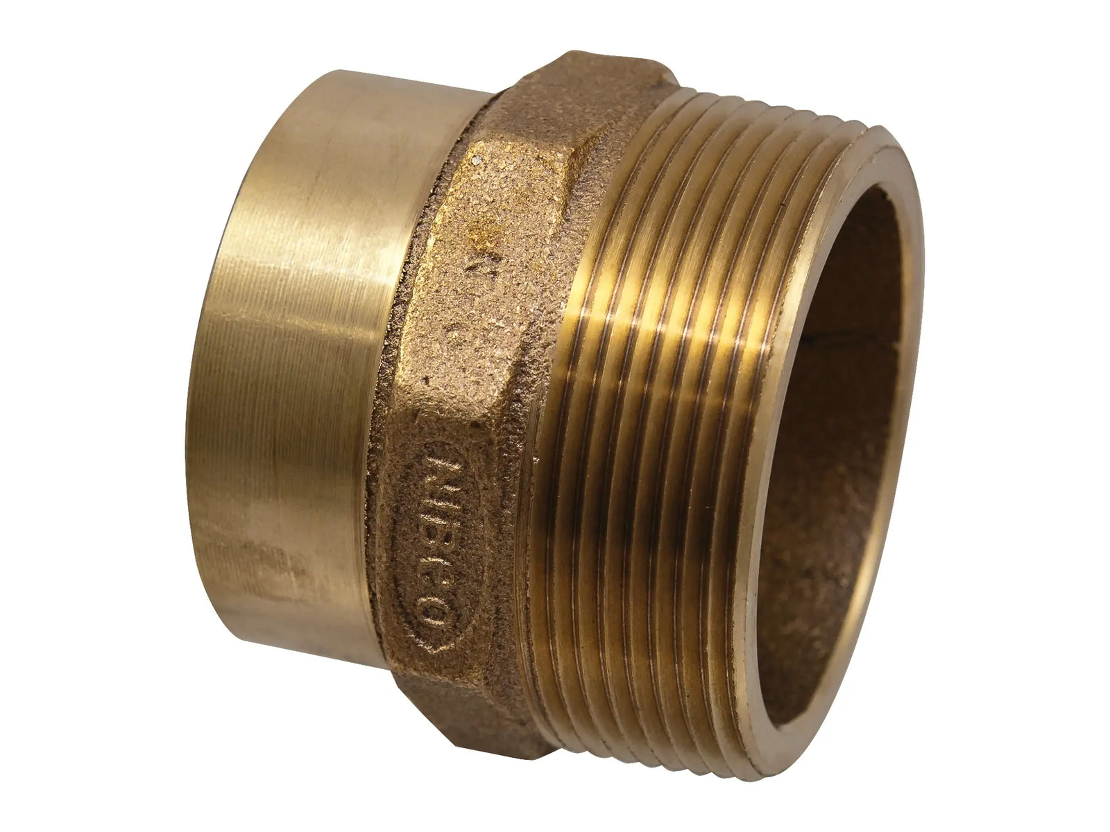 NIBCO E032100, 2 in. x 2 in. DWV Adapter Ftg x M , Cast 804-2