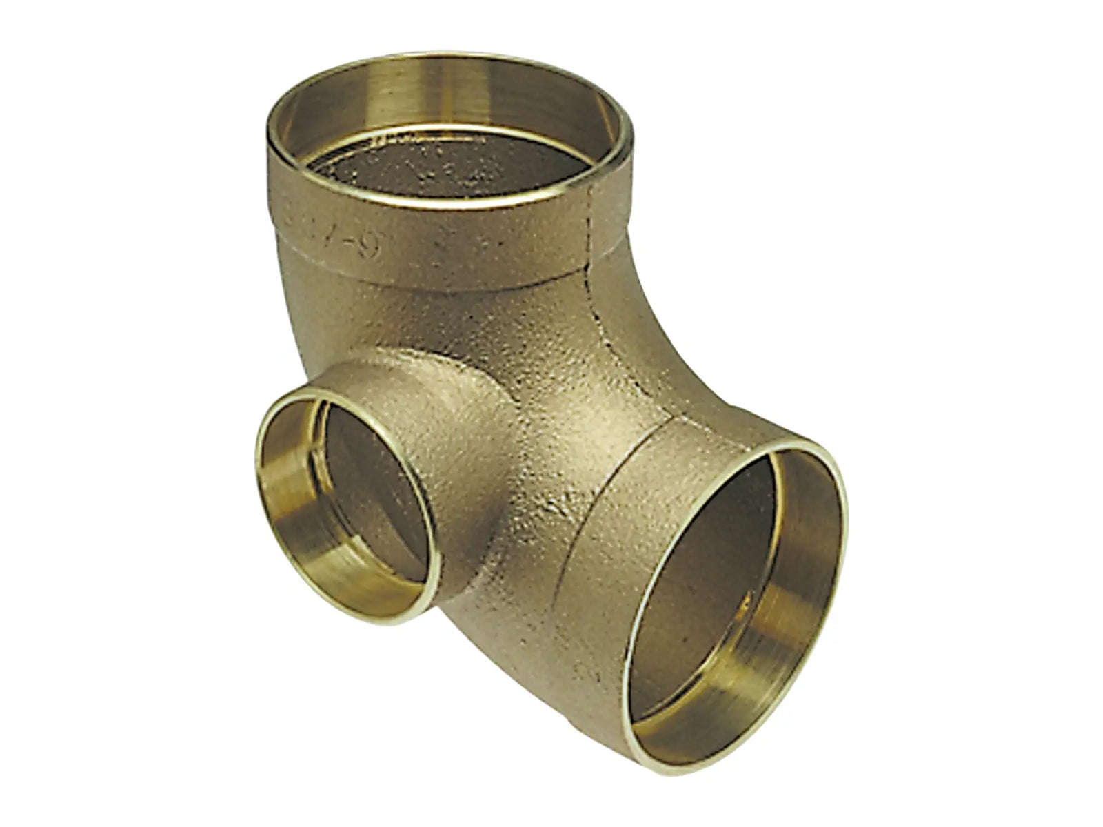 NIBCO E068250, 3 in. x 3 in. x 2 in. DWV 90° Elbow w/Side Inlet C x C x C , Cast 807-9