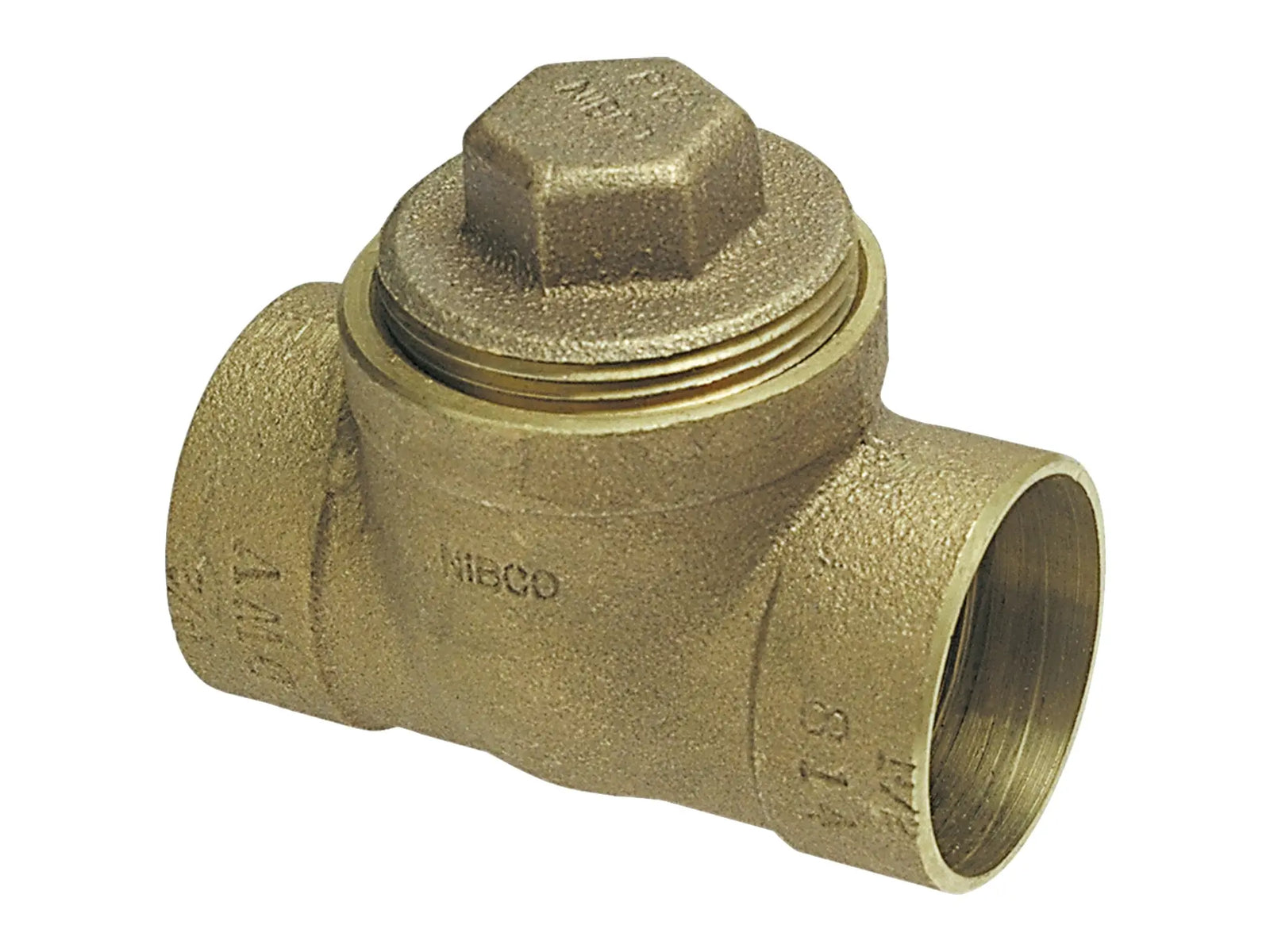 NIBCO E159100, 2 in. x 2 in. x 2 in. DWV Test Tee C x C x Cleanout w/Plug , Cast 814