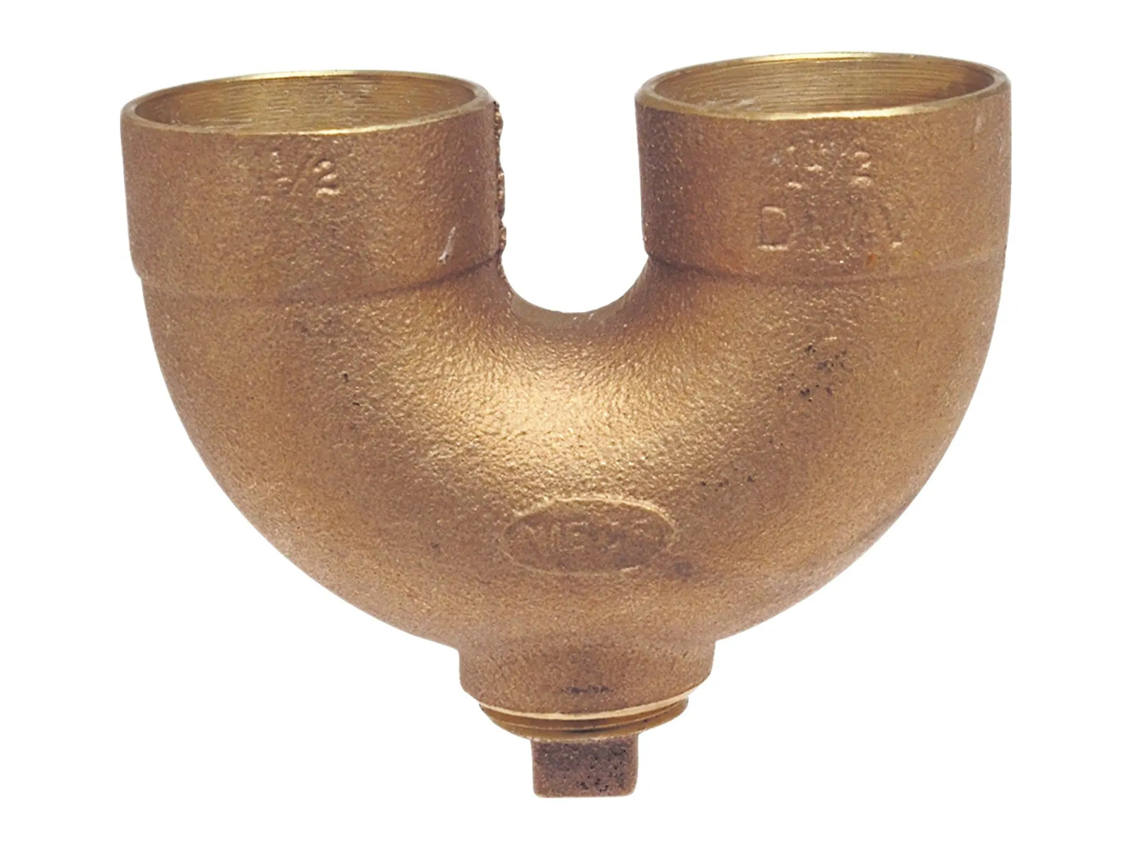 NIBCO E530350, 2 in. x 2 in. DWV Return Bend with Cleanout C x C x Cleanout w/Plug , Cast 878