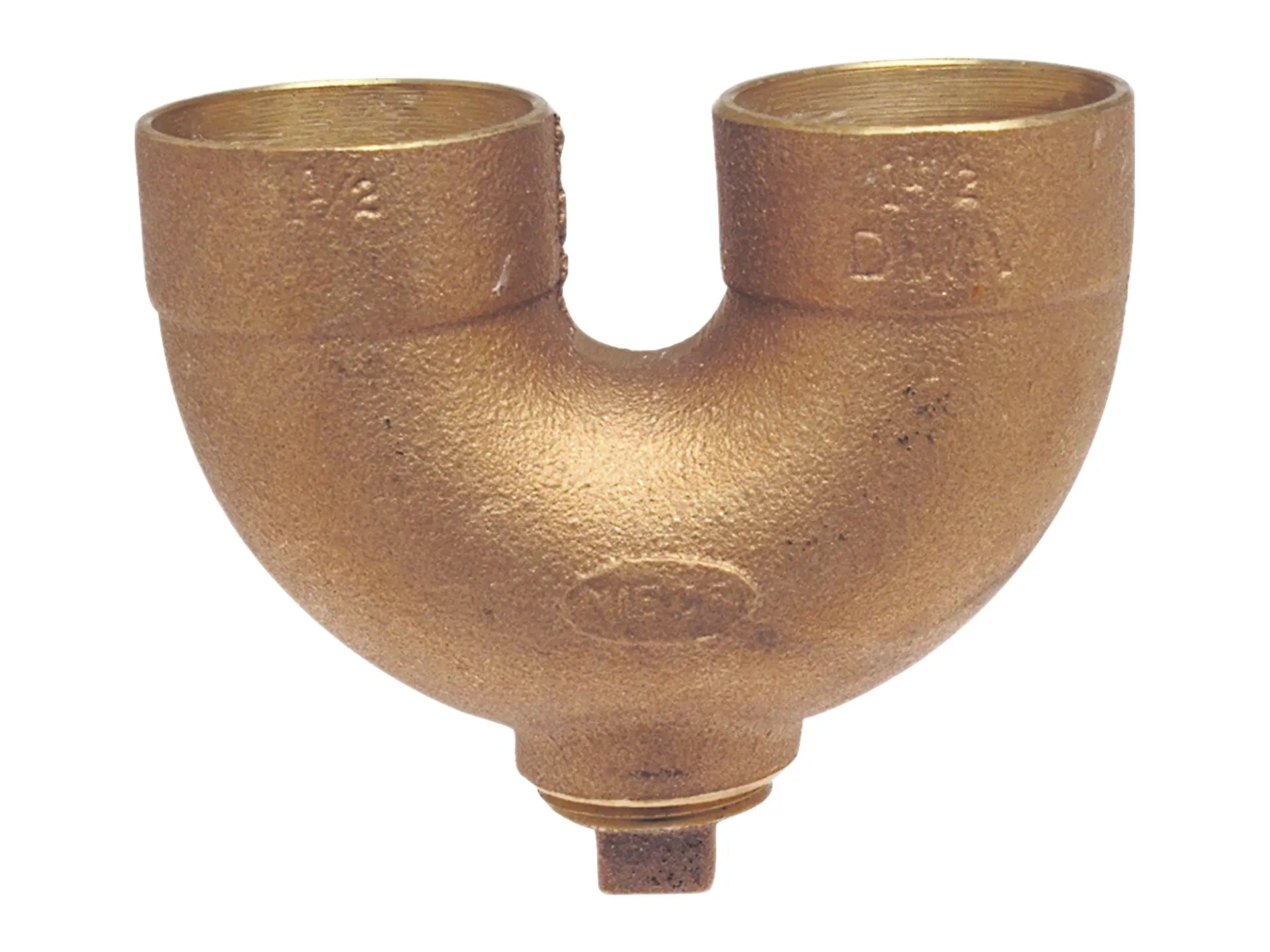 NIBCO E530350, 2 in. x 2 in. DWV Return Bend with Cleanout C x C x Cleanout w/Plug , Cast 878