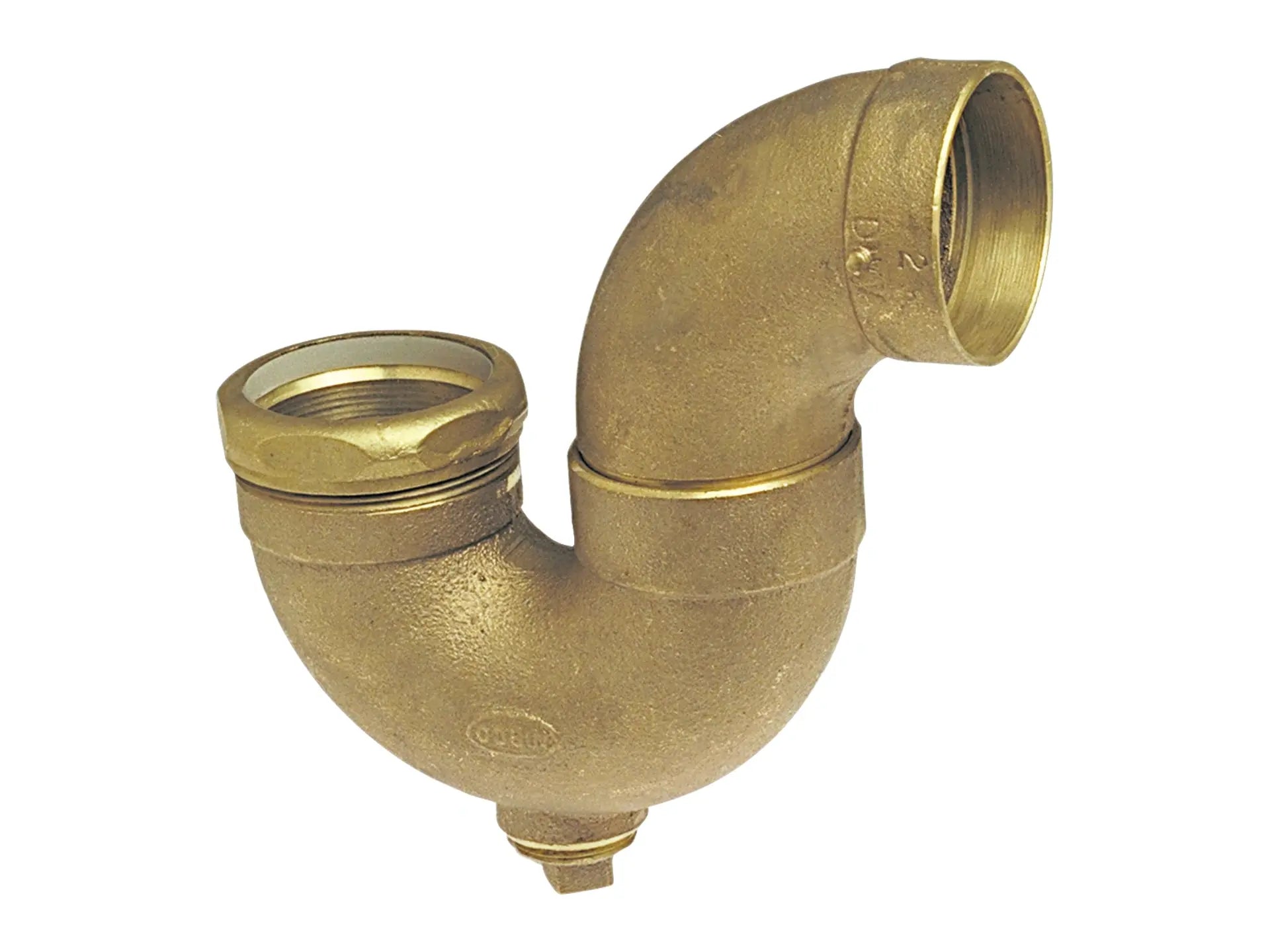NIBCO E540350, 2 in. x 2 in. DWV P-Trap with Cleanout C x SJ x Cleanout w/Plug , Cast 880
