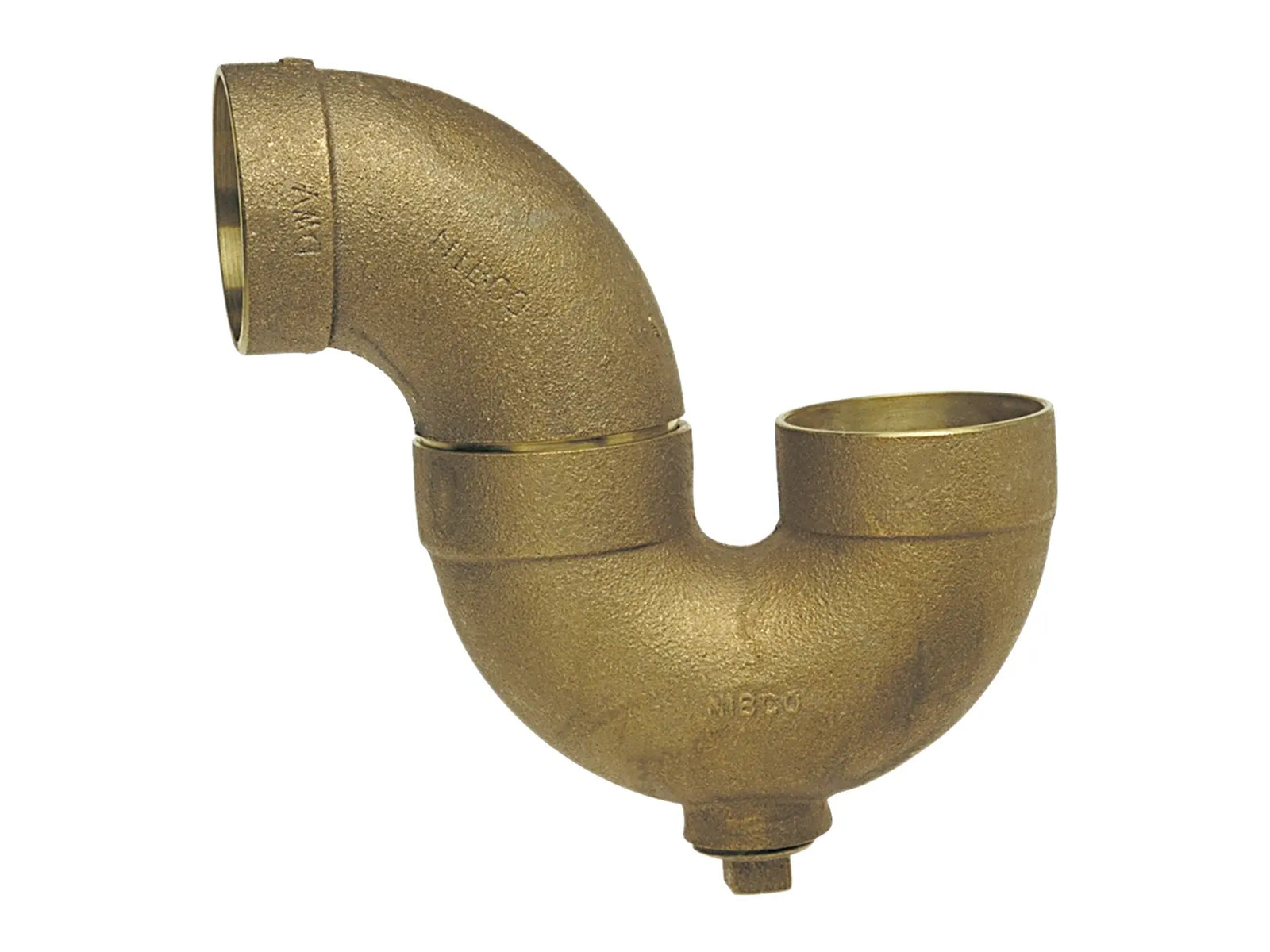 NIBCO E560400, 3 in. x 3 in. DWV P-Trap with Cleanout C x C x Cleanout with Plug , Cast 884