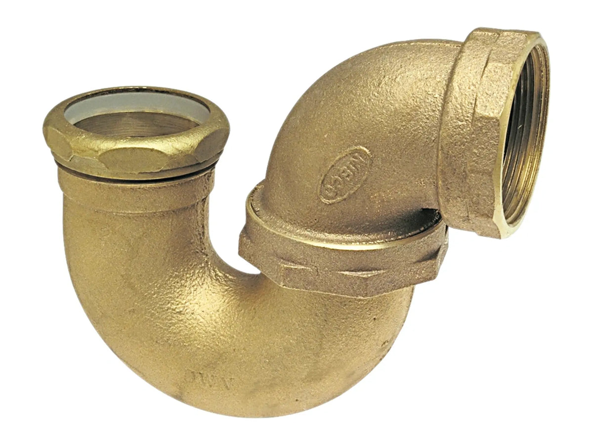 NIBCO E601150, 2 in. x 2 in. DWV P-Trap with Union Joint F x SJ , Cast 892-3