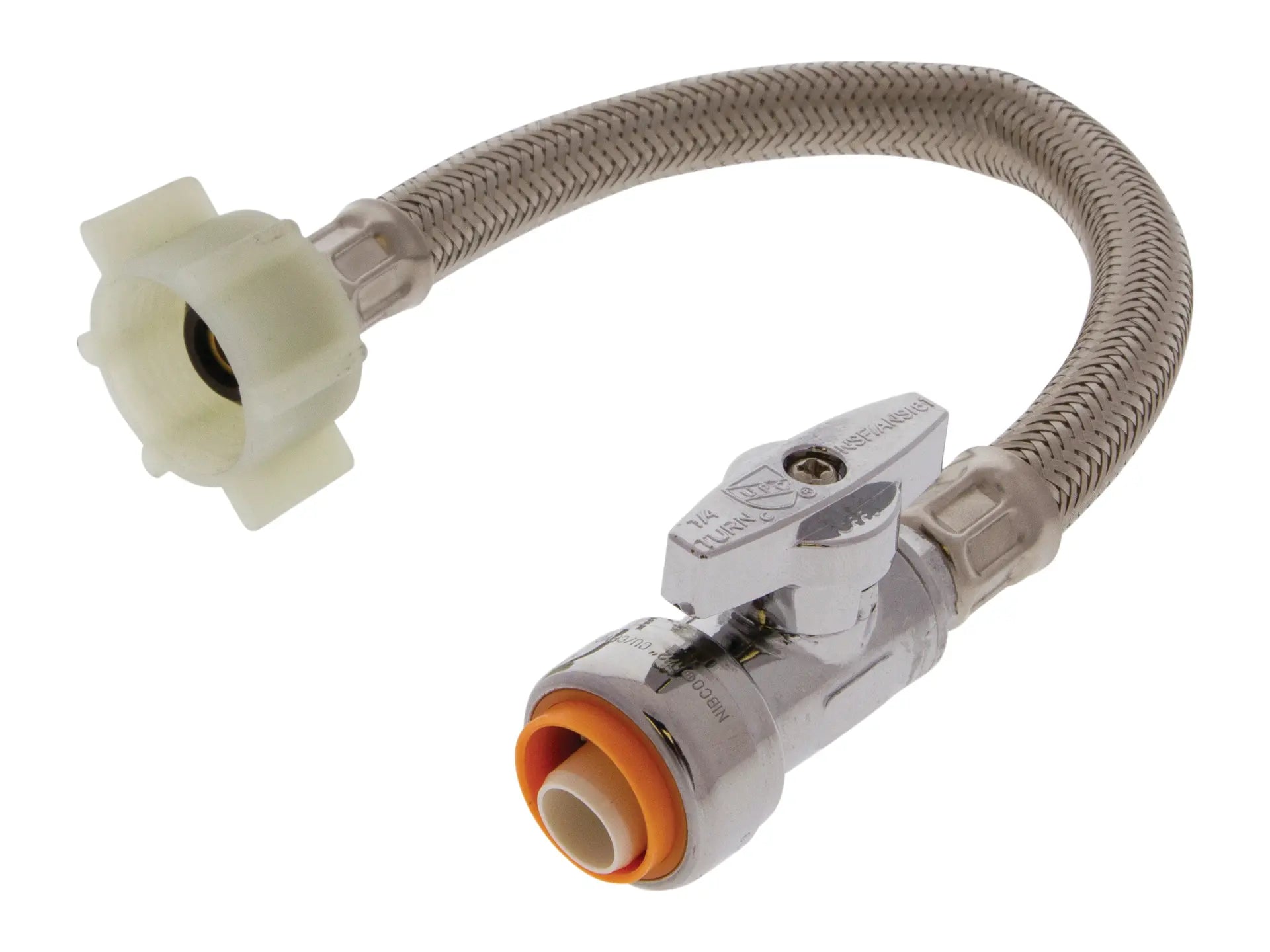NIBCO FX611L9, 5/8in. x 3/8in. Supply Stop Valve Lead Free, Straight, PUSH x Compression