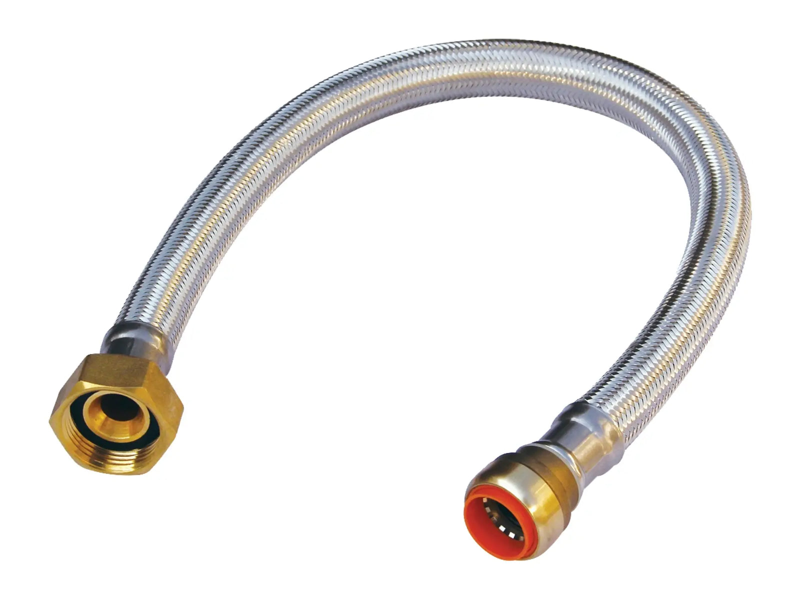 NIBCO FXF024341, 3/4 in. x 1 in. Flexible Connectors Push Water Softener Connector P-FLEX24FIP