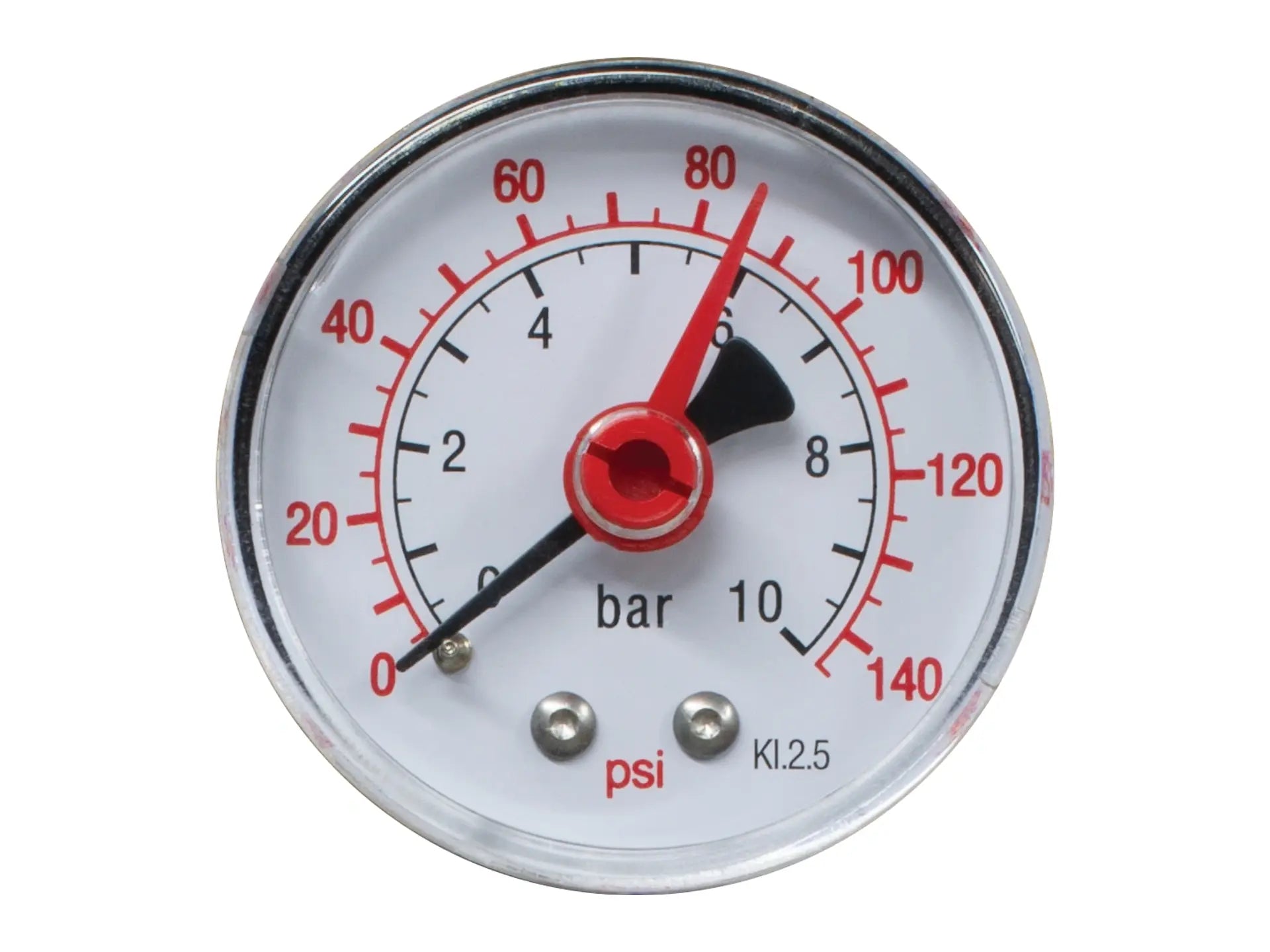 Webstone E H-31000-140BK, 1/4" NPT Pressure Gauge Back Mount