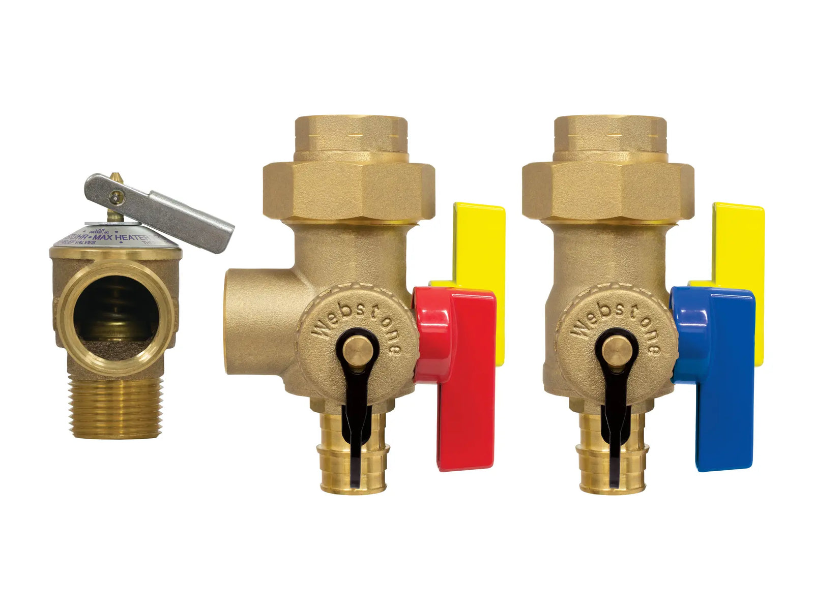 Webstone H-32443WPR, 3/4 in. x 3/4 in. EXP Ultra-Compact Tankless Water Heater Service Valve Kit