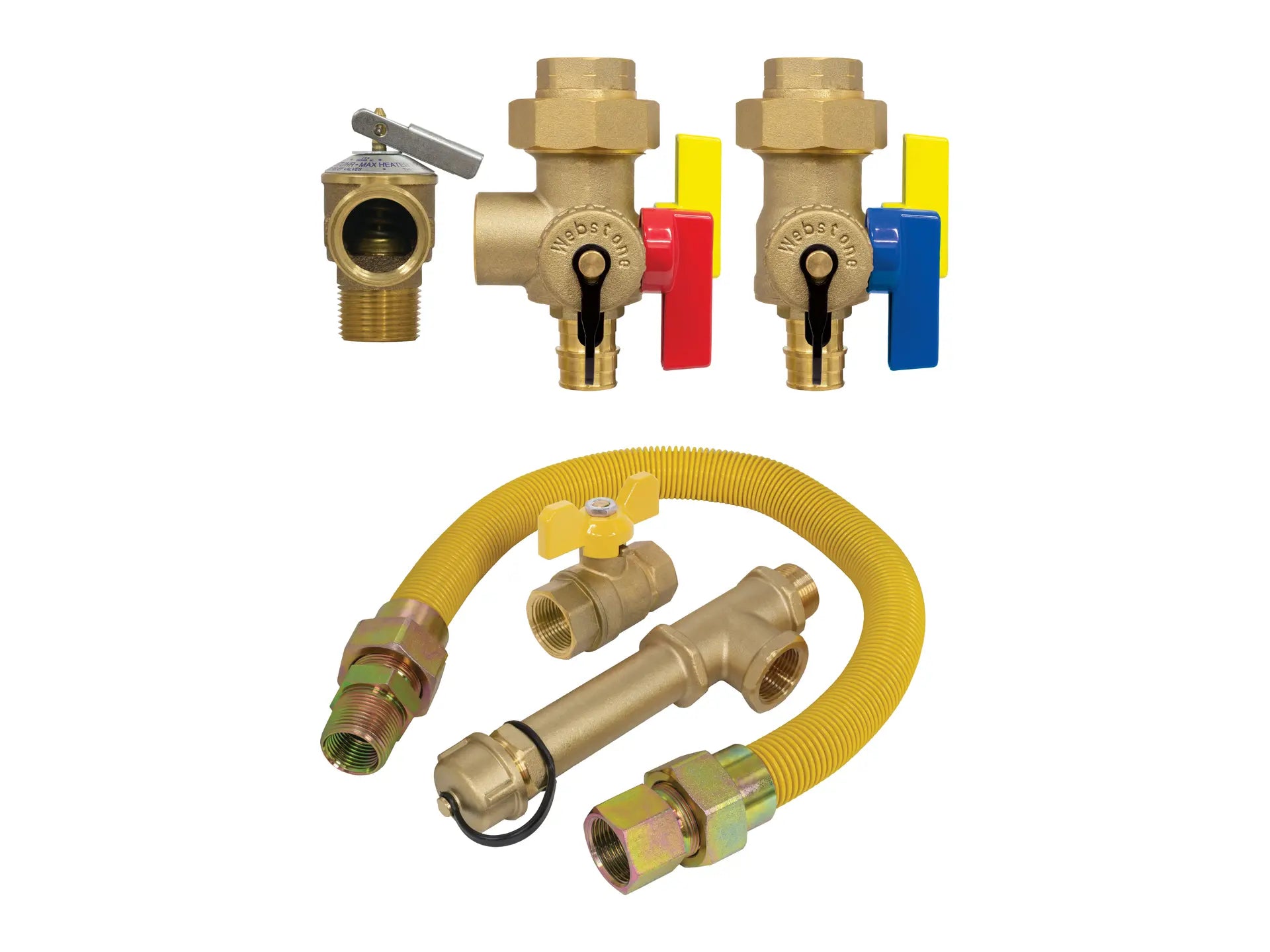 Webstone H-32443WPR-GST, 3/4in.x3/4in. EXP Compl Ultra-Compact Tankless Water Heater Serv Valve Kit