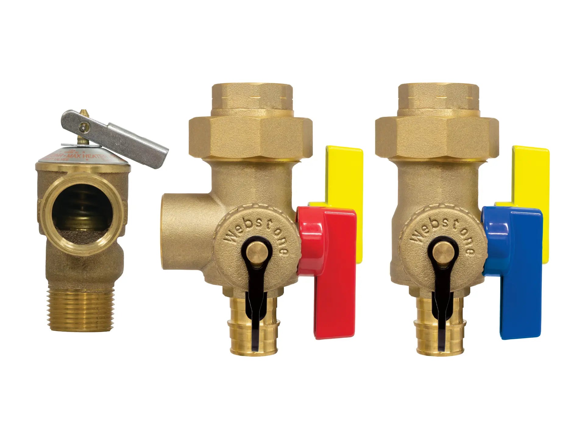 Webstone H-32443WPR-LF, 3/4in.x3/4in. EXP Ultra-Compact Tankless Water Heater Service Valve Kit