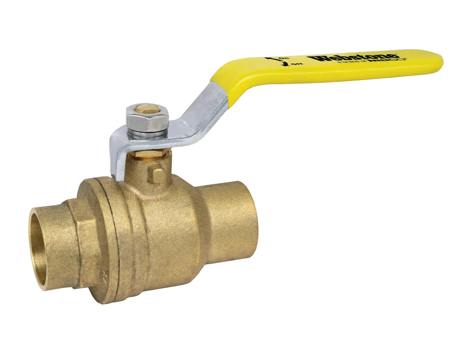 Webstone H-50703, 3/4 in.x3/4 in. FP Forged Brass Ball Valve, w/ Adjustable Packing Gland