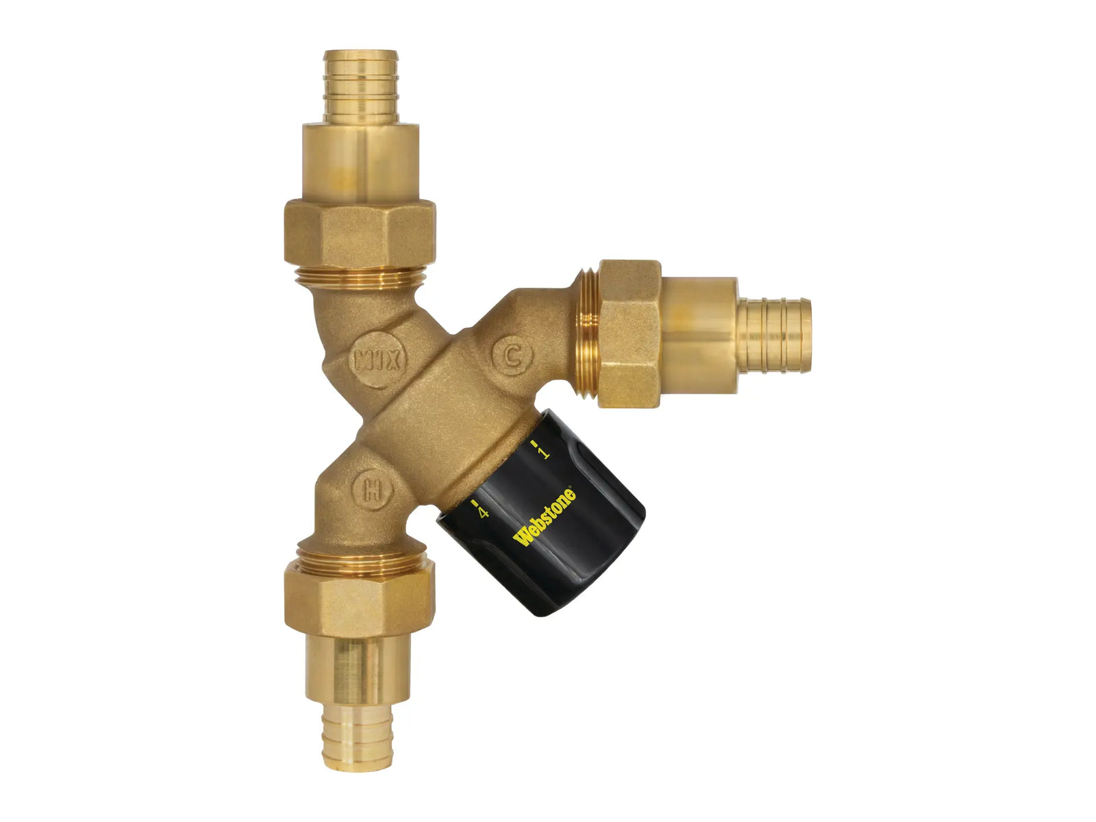 Webstone H-71272W-Y, 1/2 in. x 1/2 in. PEX F1807 Y-Thermost Mixing Valve w/Integral Check Valve