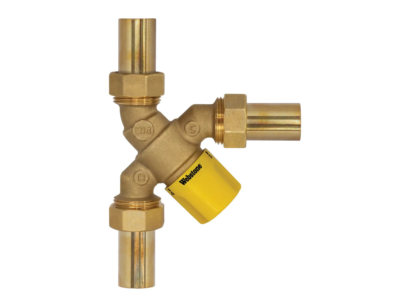 Webstone H-75203W-Y, 3/4 in. x 3/4 in. Y-Pattern Thermostatic Mixing Valve