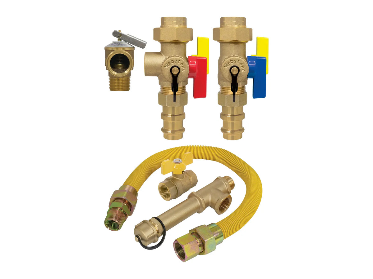 Webstone H-8-G2443WPR-GST, 3/4 in. x 3/4 in. E-X-P Complete Tankless Water Heater Installation Kit