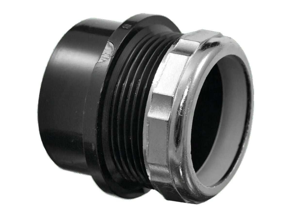 NIBCO I014800, 2 in. x 2 in. Trap Adapter Spg x SJ ABS DWV 5801-2-7-C