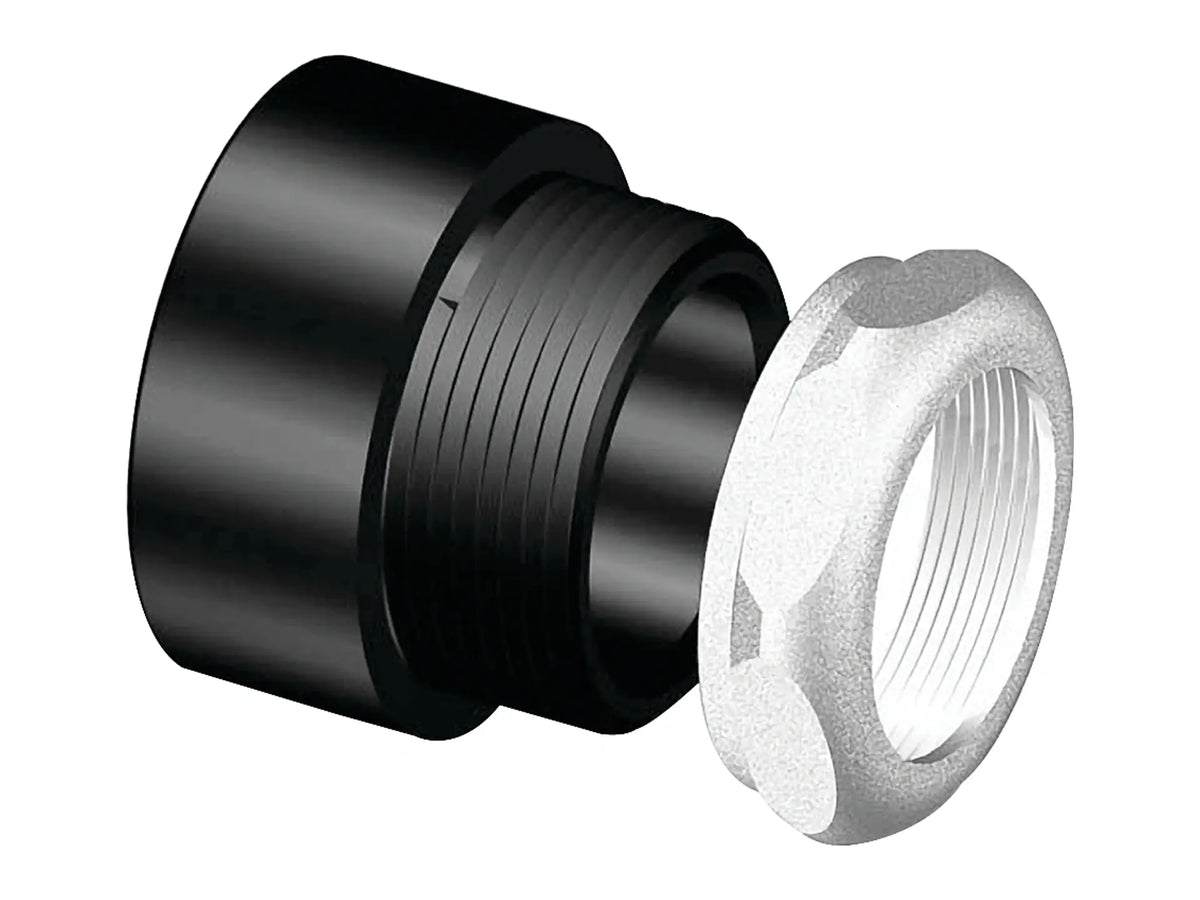 NIBCO I018080, 1-1/2 in. x 1-1/2 in. Trap Adapter H x SJ ABS DWV 5801-7-C