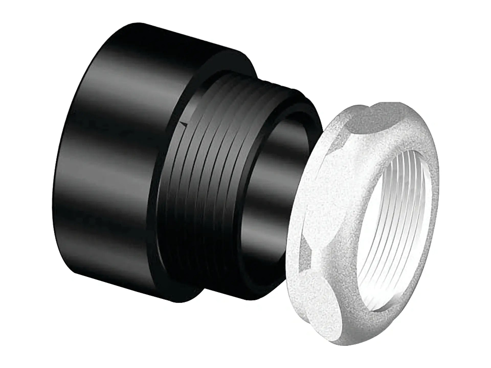 NIBCO I018080, 1-1/2 in. x 1-1/2 in. Trap Adapter H x SJ ABS DWV 5801-7-C
