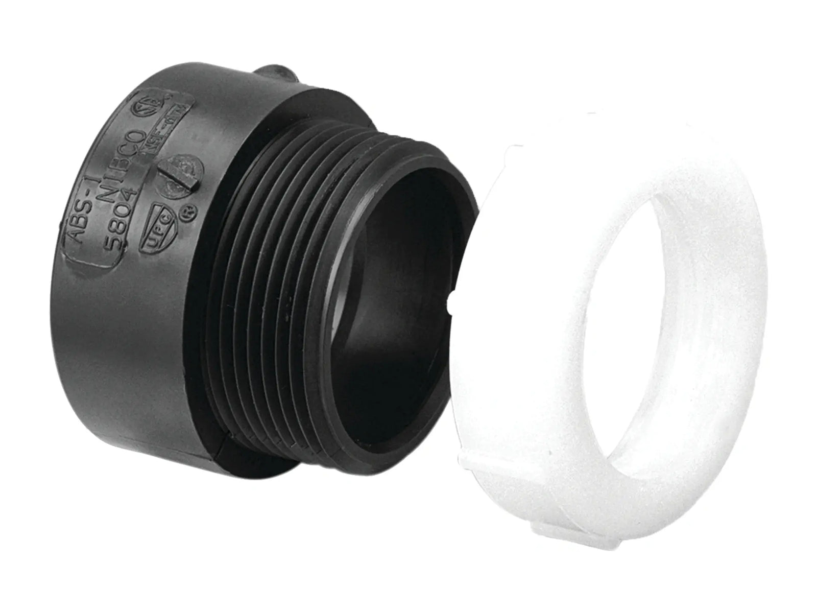 NIBCO I018200, 2 in. x 2 in. Trap Adapter H x SJ ABS DWV 5801-7