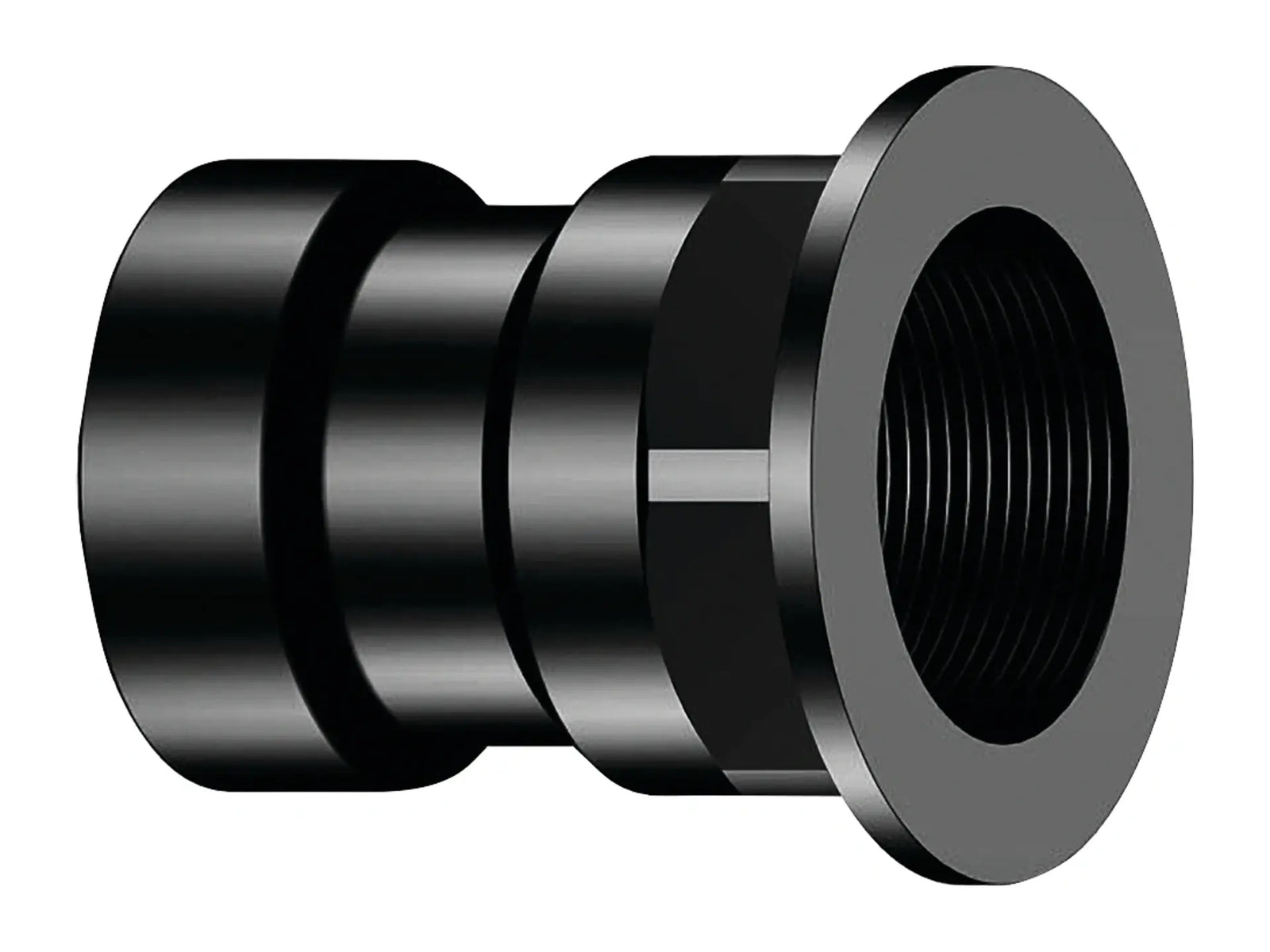 NIBCO I025500, 1-1/2 in. x 1-1/2 in. Tray Plug Adapter Hub x NPSM Thread ABS DWV 5803-TPA