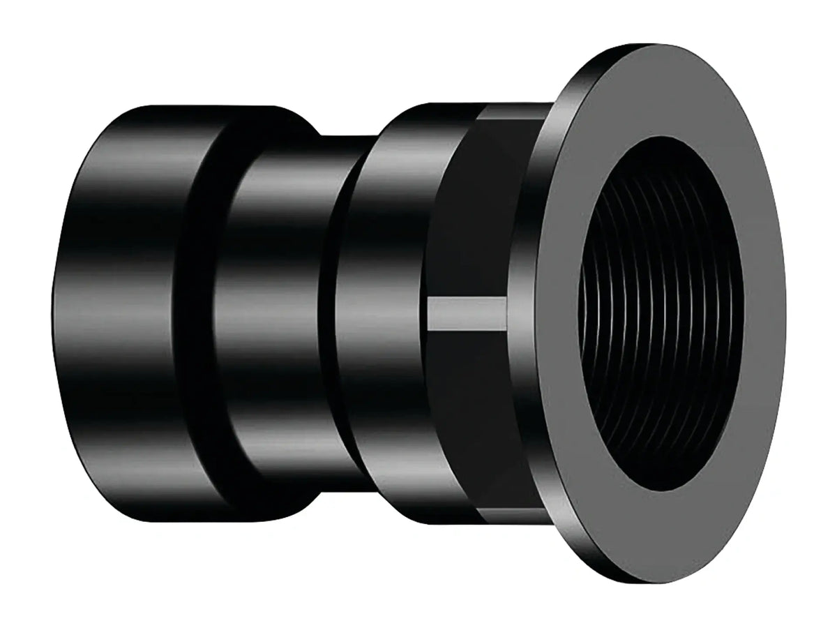 NIBCO I025500, 1-1/2 in. x 1-1/2 in. Tray Plug Adapter Hub x NPSM Thread ABS DWV 5803-TPA