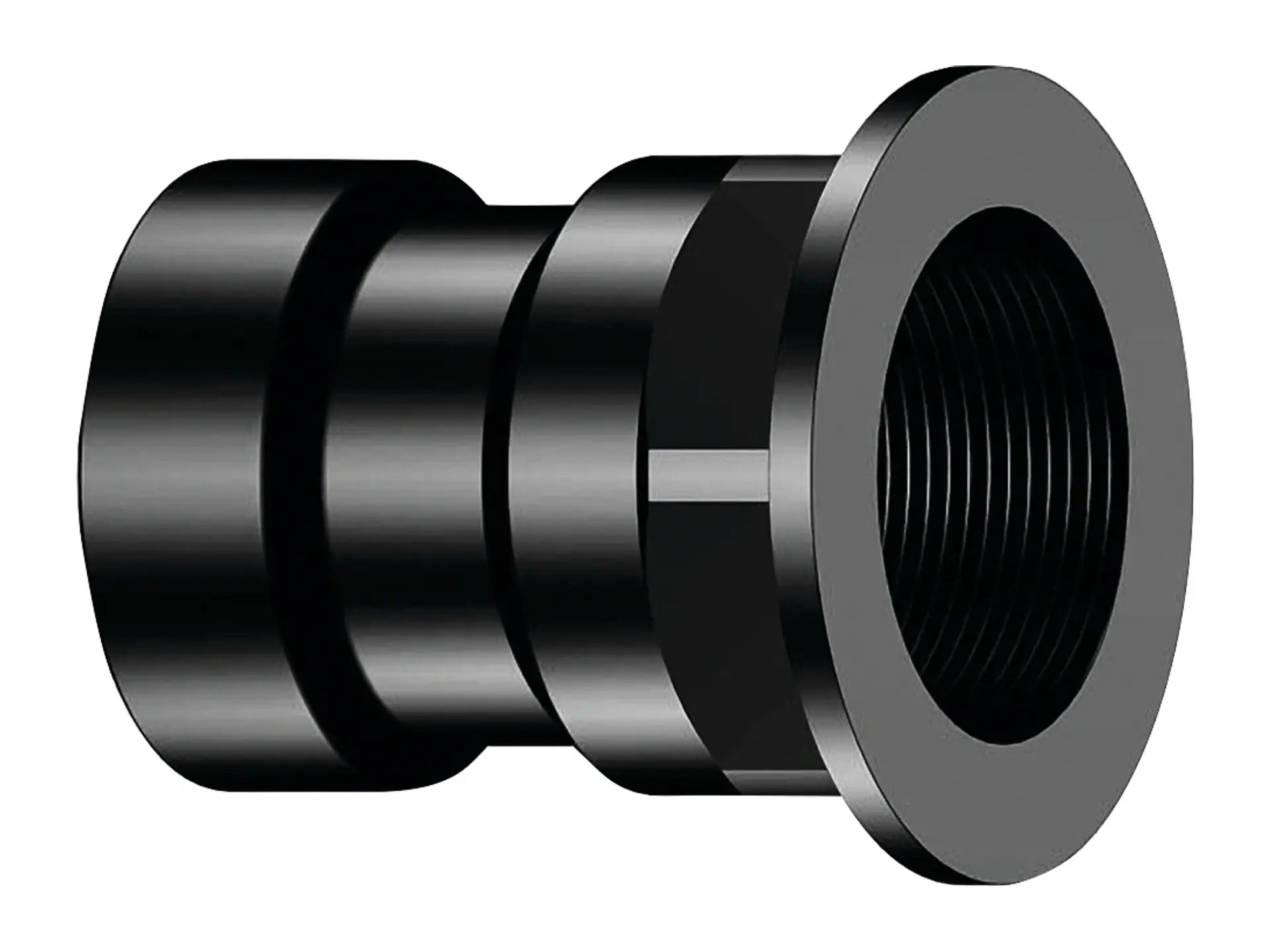 NIBCO I025500, 1-1/2 in. x 1-1/2 in. Tray Plug Adapter Hub x NPSM Thread ABS DWV 5803-TPA