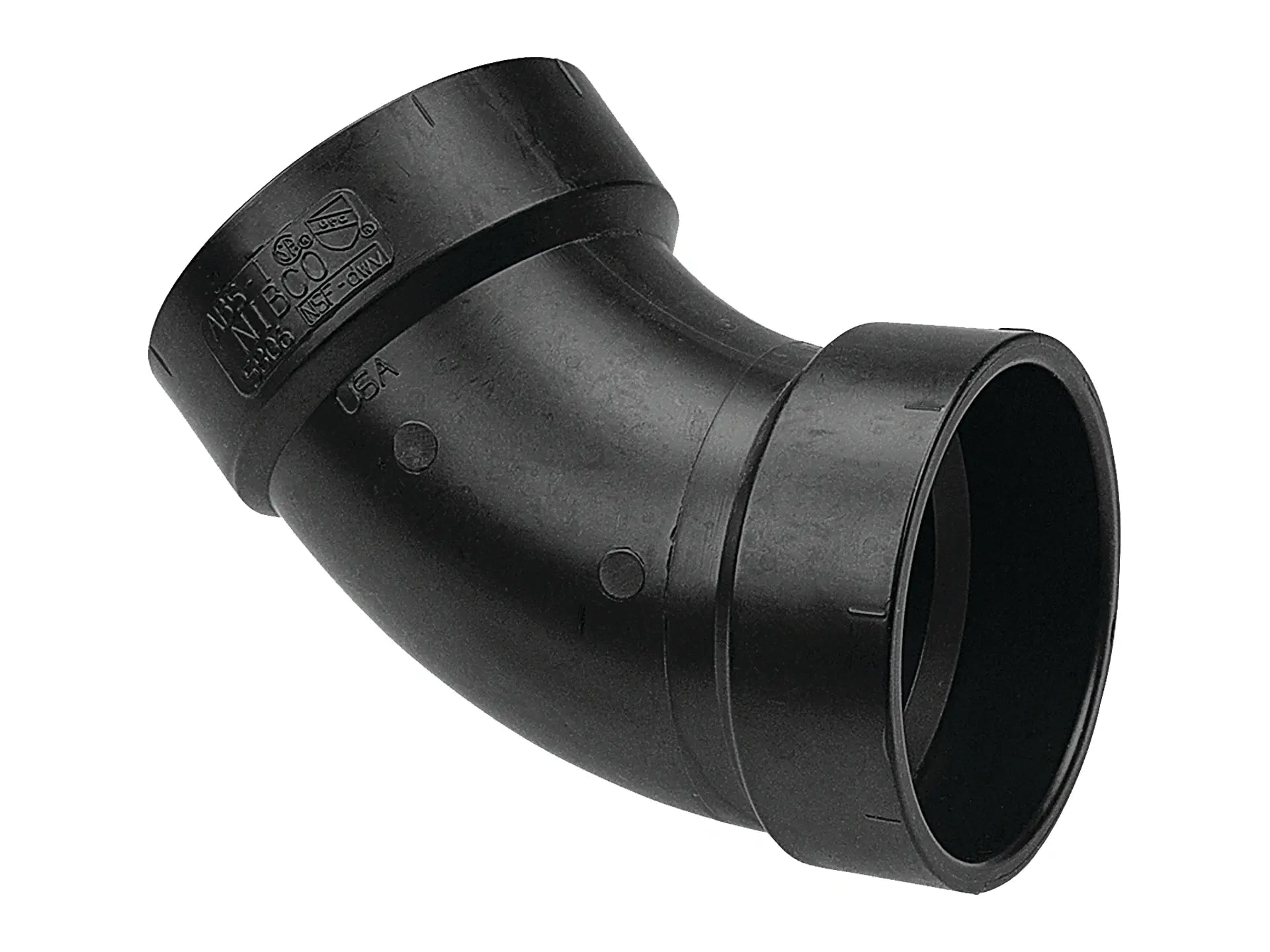 NIBCO I042500, 1-1/4 in. x 1-1/4 in. 45° Elbow H x H ABS DWV 5806