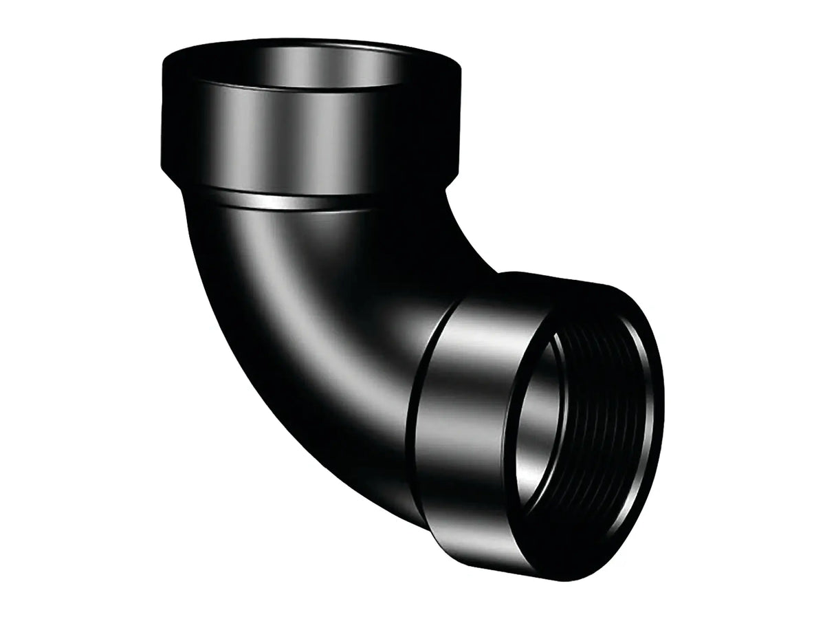 NIBCO I064500, 3 in. x 3 in. 90° Elbow H x FIPT ABS DWV 5807-3