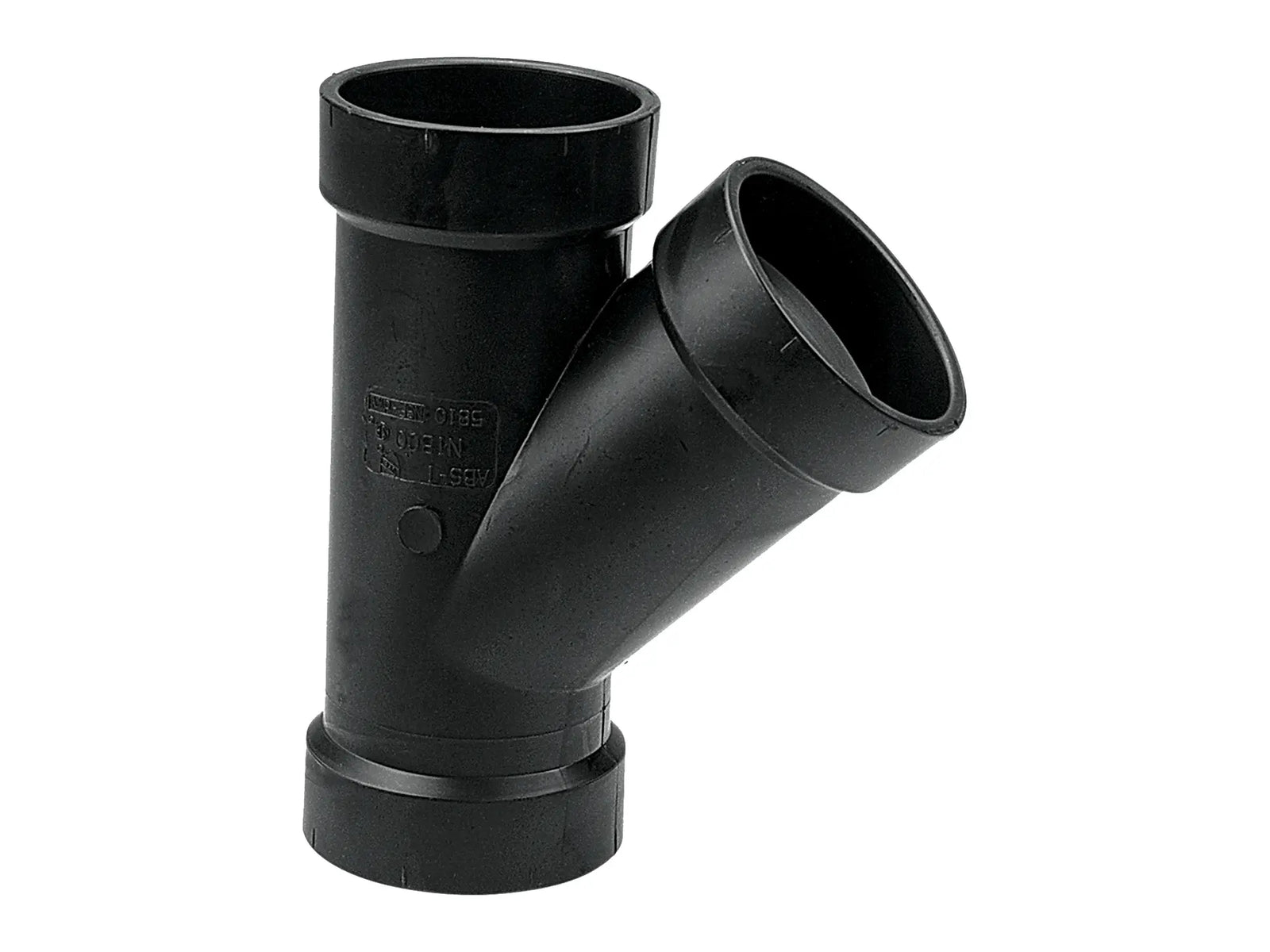 NIBCO I091200, 4 in. x 4 in. x 1-1/2 in. 45° Wye H x H x H ABS DWV 5810