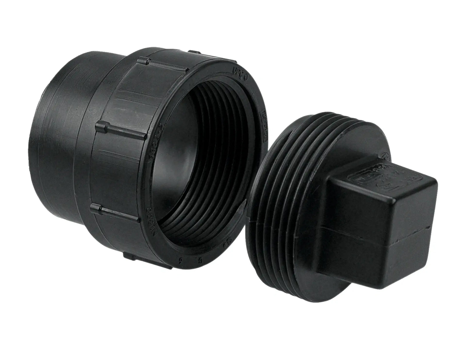 NIBCO I169100, 1-1/2 in. Cleanout Adapter Spg x Cleanout with Plug ABS DWV 5816