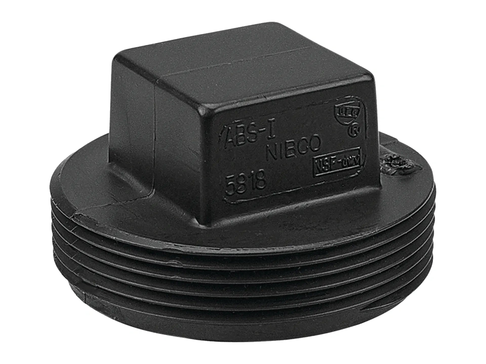 NIBCO I178500, 6 in. Plug MIPT ABS DWV 5818