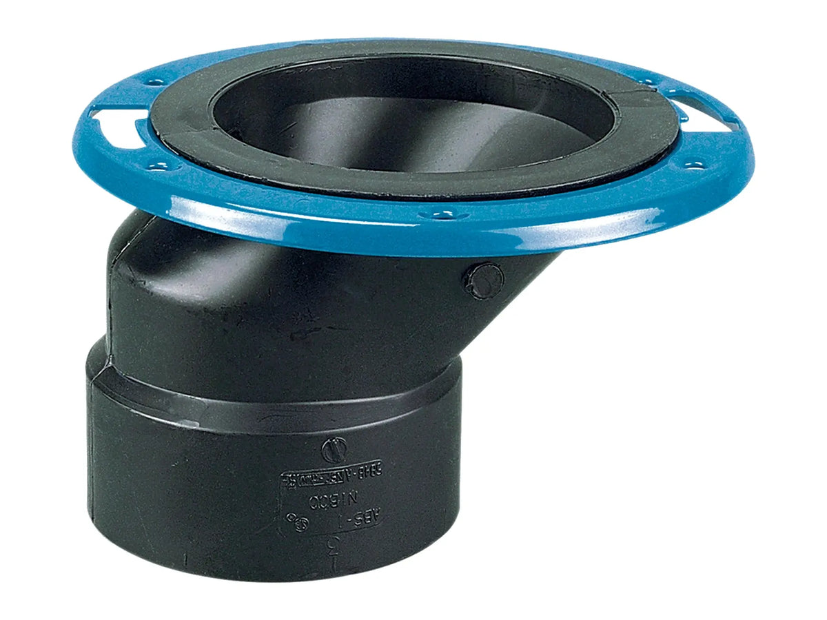 NIBCO I325250, 4in. x 3in. Offset Adjustable Closet Flange with Plastic Coated Steel Flange Hub