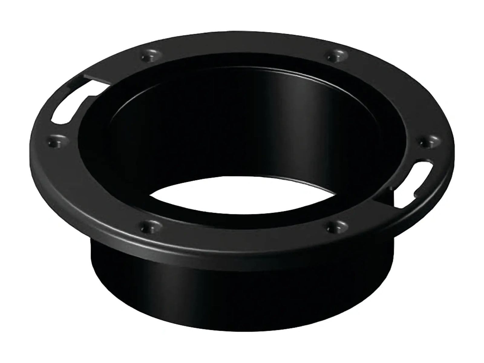 NIBCO I355290, 4in. x 4in. Adjustable Closet Flange with Plastic Coated Steel Flange Hub ABS DWV