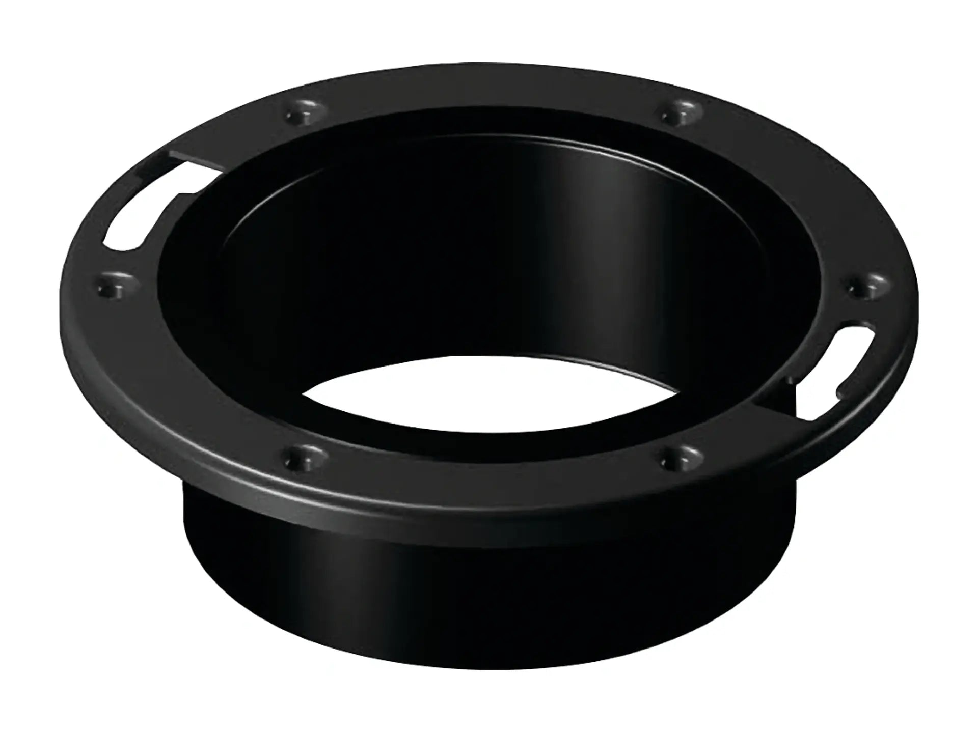 NIBCO I355290, 4in. x 4in. Adjustable Closet Flange with Plastic Coated Steel Flange Hub ABS DWV