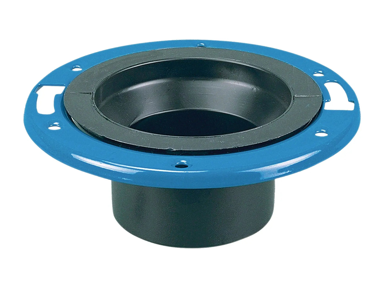 NIBCO I355490, 4in. x 4in. Adjustable Closet Flange with Plastic Coated Steel Flange Spg ABS DWV