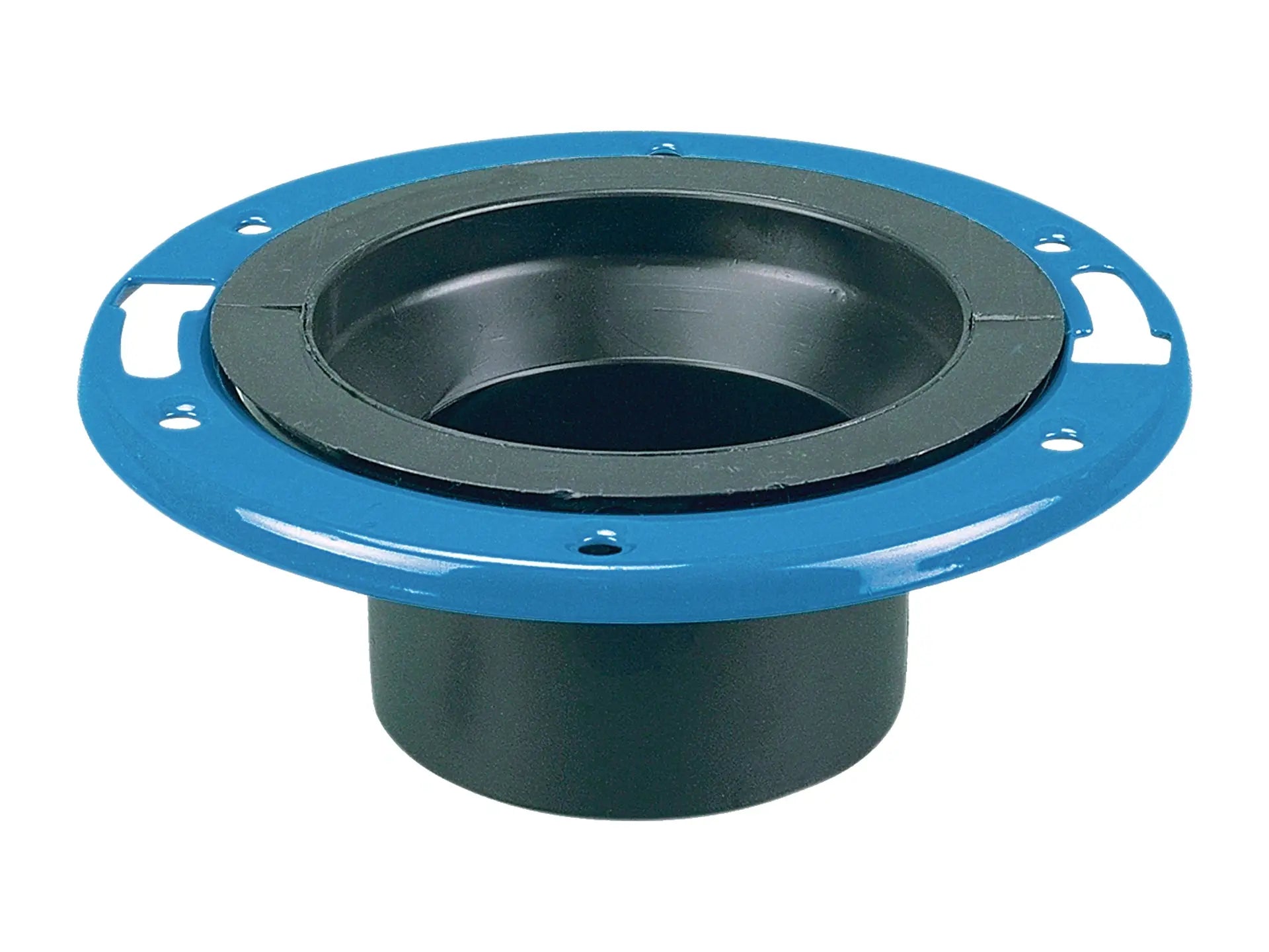 NIBCO I355490, 4in. x 4in. Adjustable Closet Flange with Plastic Coated Steel Flange Spg ABS DWV