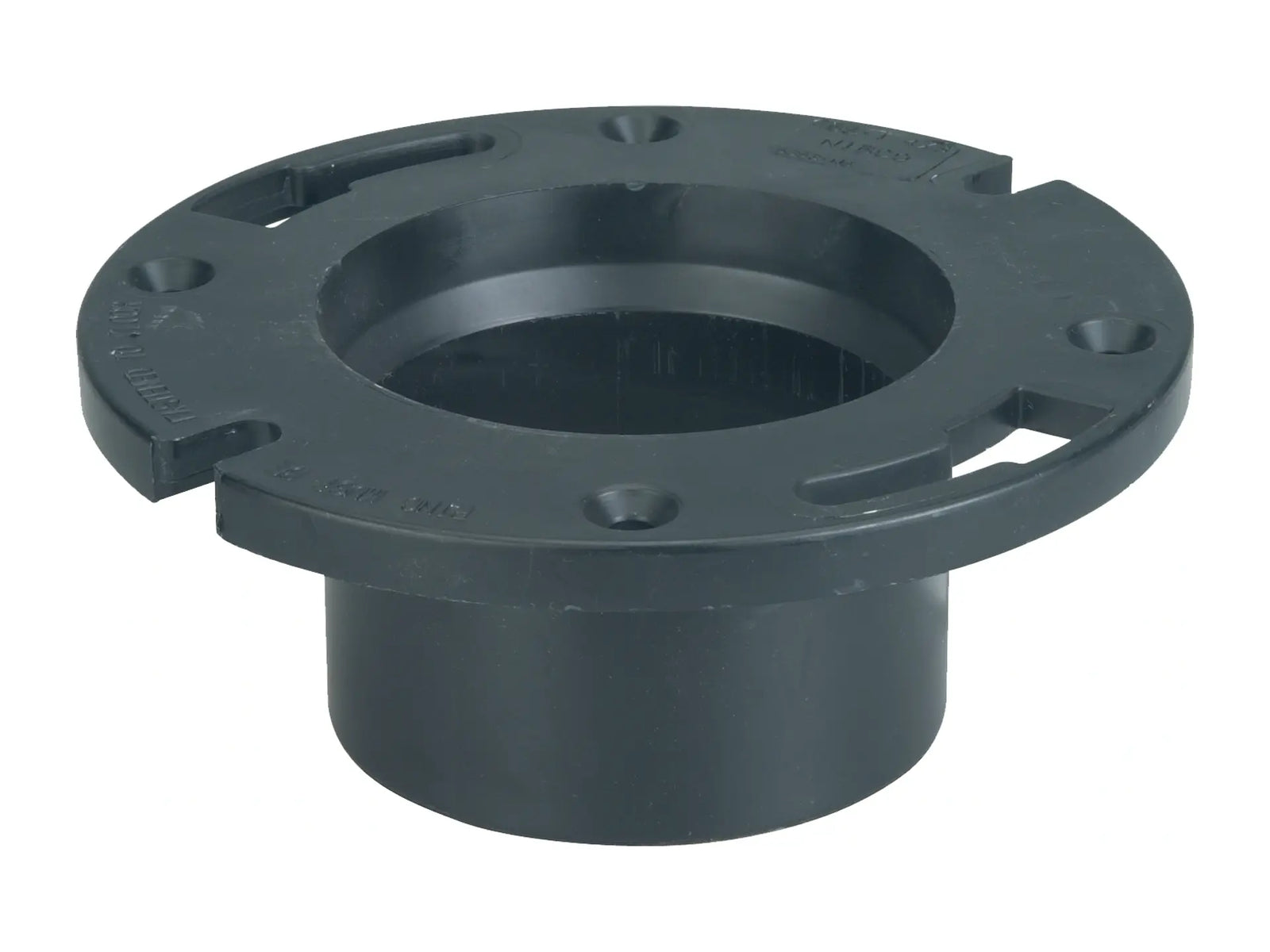 NIBCO I355700, 3 in.;4 in. x 3 in. Flush Closet Flange with Pipe Stop ABS DWV 5853