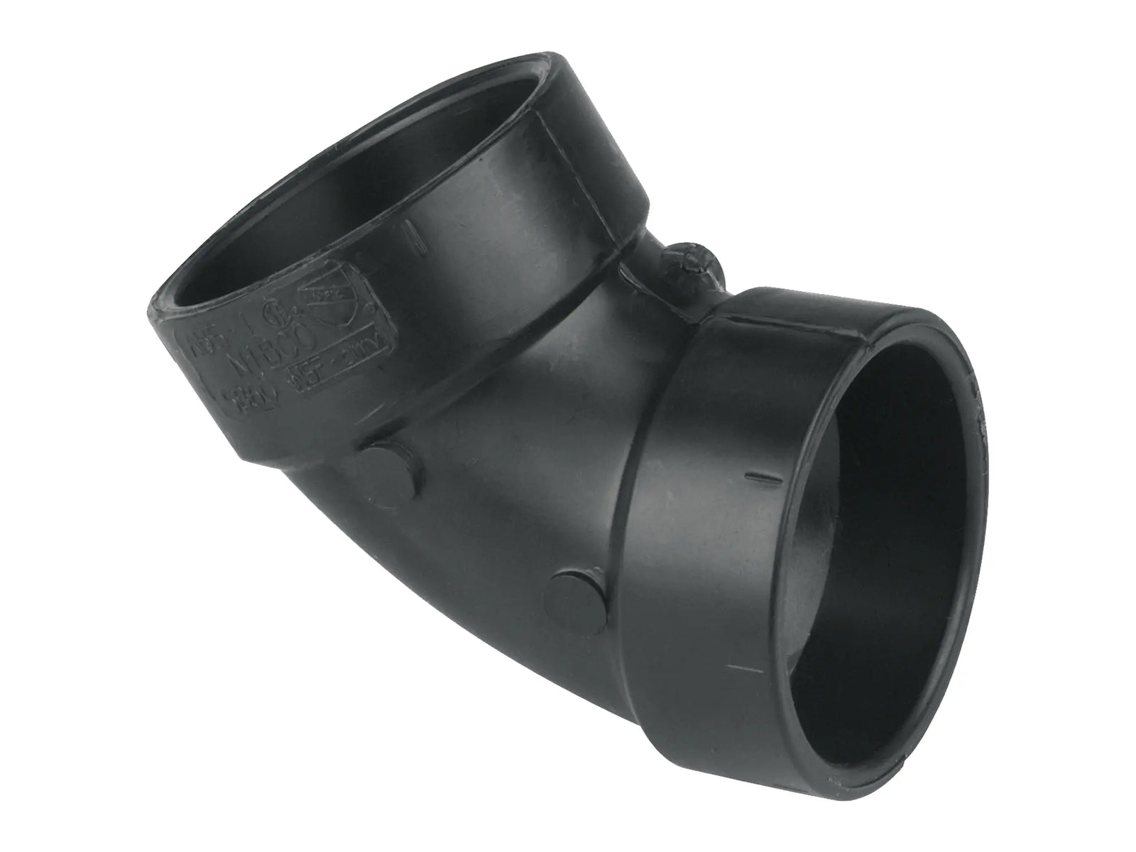NIBCO I440550, 4 in. x 4 in. 60° Elbow Hub x Hub ABS DWV 5860