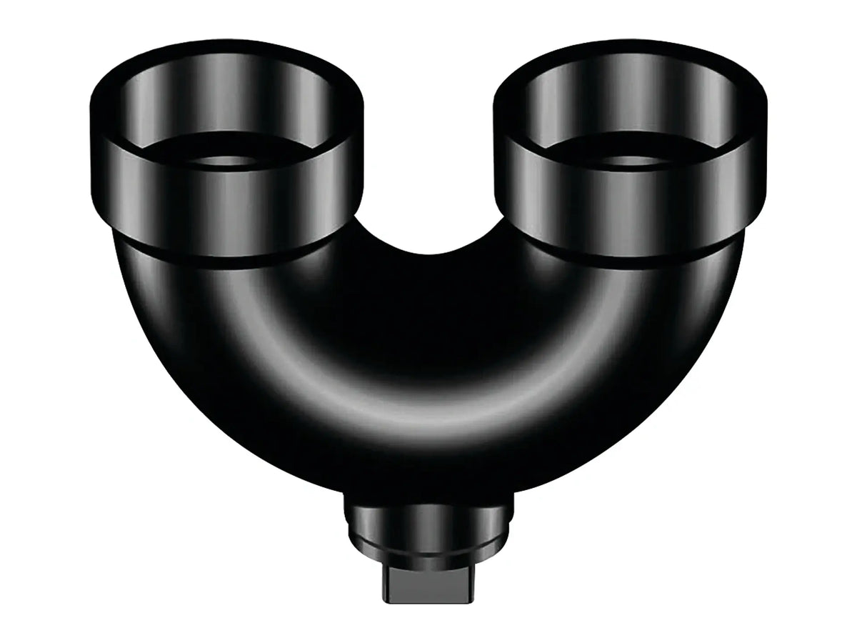 NIBCO I532350, 2 in. Return Bend Hub x Hub x Cleanout with Plug ABS DWV 5878