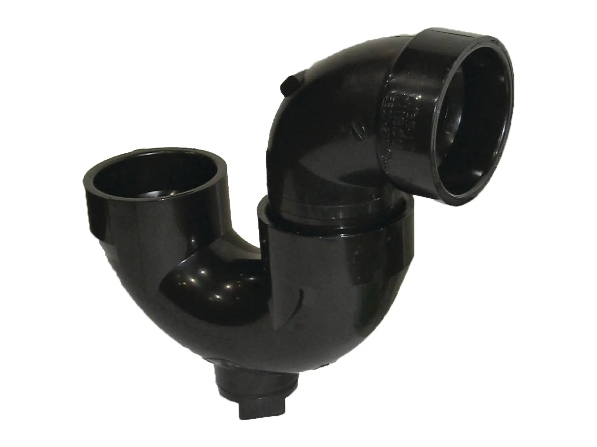 NIBCO I560300, 1-1/2 in. x 1-1/2 in. P-Trap Hub x Hub x Cleanout with Plug ABS DWV 5884