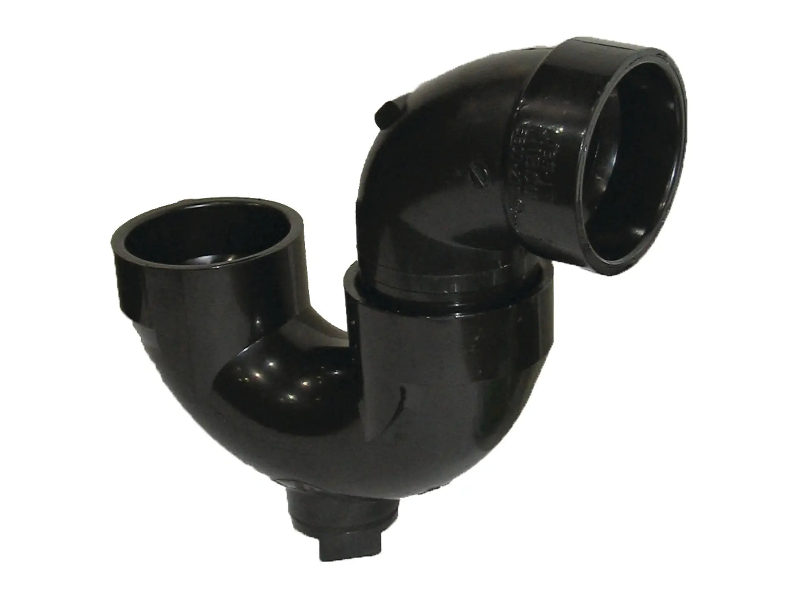 NIBCO I560350, 2 in. x 2 in. P-Trap Hub x Hub x Cleanout with Plug ABS DWV 5884