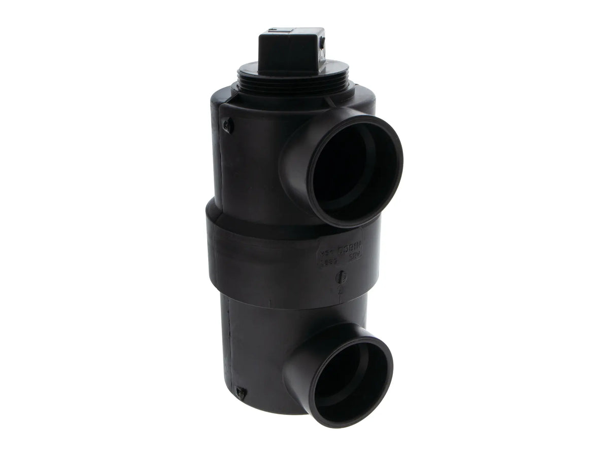 NIBCO I595250, 1-1/2in. x 3in. x 6in. Swivel Drum Trap Hub x Hub x Cleanout with Plug ABS DWV 5891