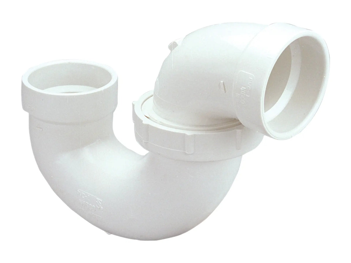 NIBCO K006150, 2 in. x 2 in. P-Trap with Union Joint Hub x Hub PVC DWV 4895