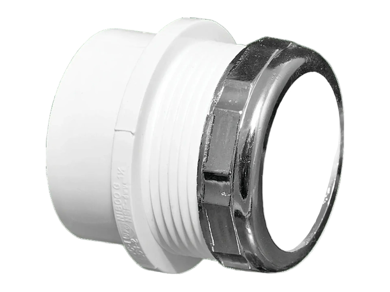 NIBCO K014570, 1-1/2 in. x 1-1/2 in. Trap Adapter Spg x SJ PVC DWV 4801-2-7-C