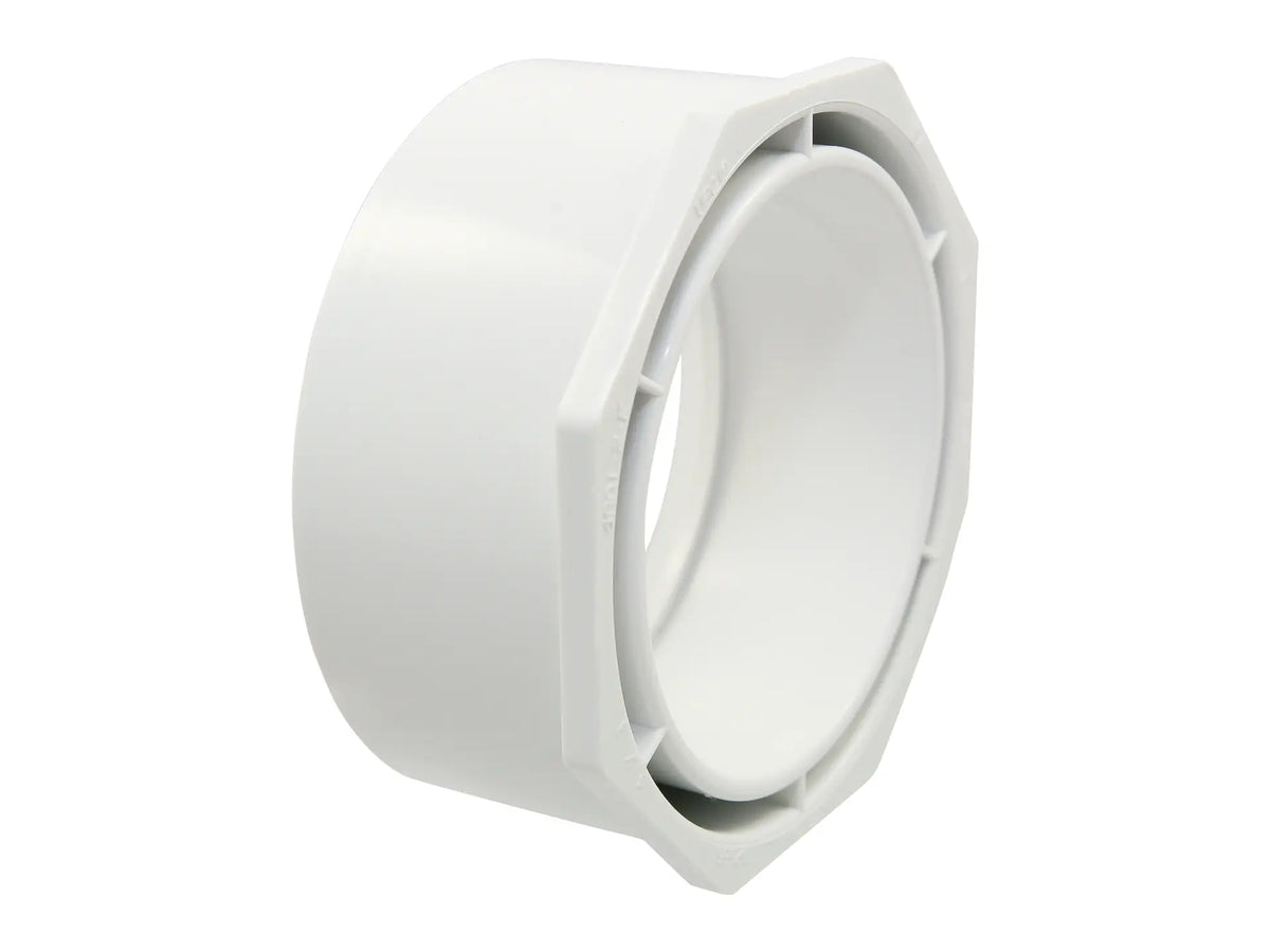 NIBCO K015300, 2 in. x 1-1/2 in. Flush Bushing Spg x H PVC DWV 4801-2-F