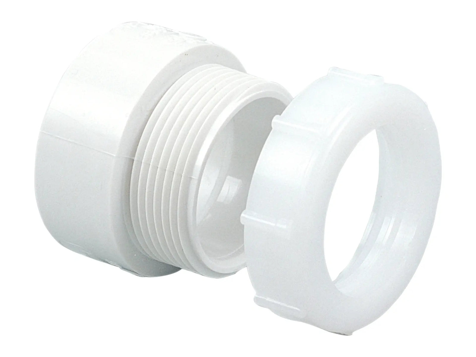 NIBCO K018150, 1-1/2 in. x 1-1/4 in. Trap Adapter H x SJ PVC DWV 4801-7