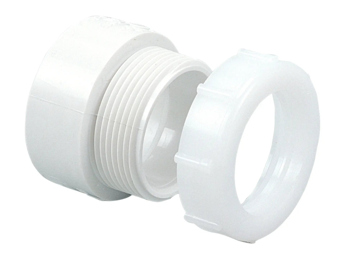 NIBCO K018200, 2 in. x 2 in. Trap Adapter H x SJ PVC DWV 4801-7